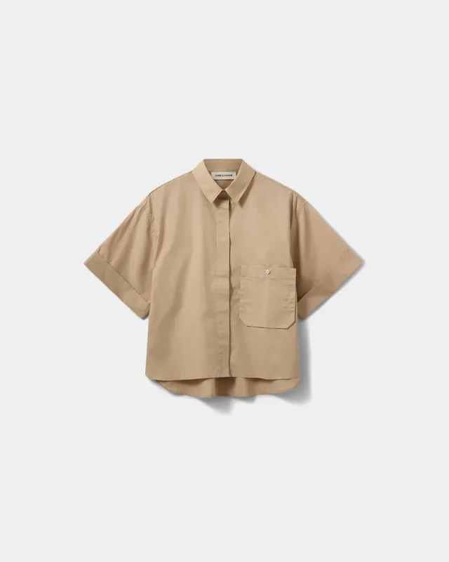 sofie-schnoor-women-leanasw-kurzarm-hemd-bluse-beige-baumwolle image 1