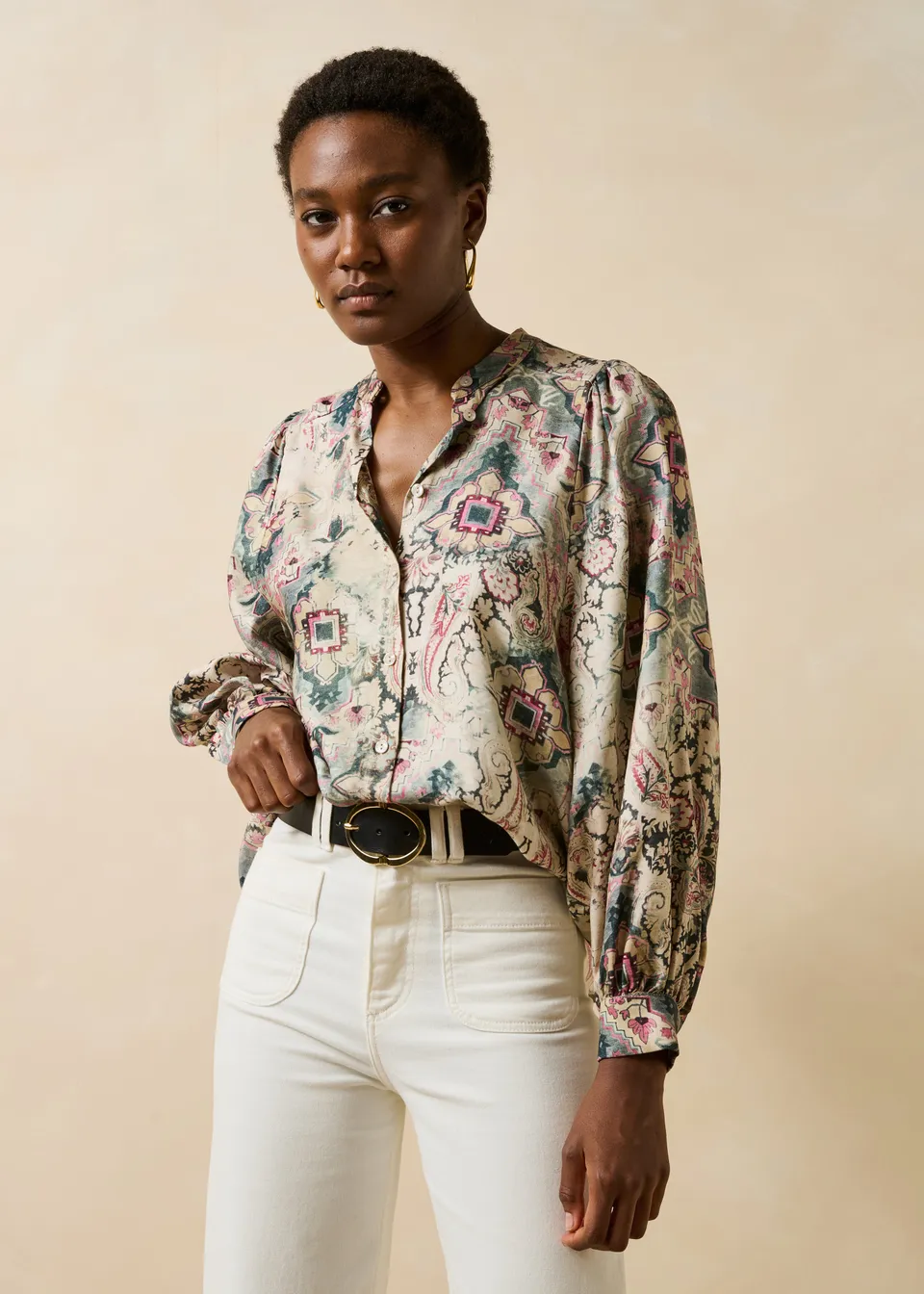 la-f-e-marabout-e-fibrao-bluse-ecru-print-langarm-weit image 1