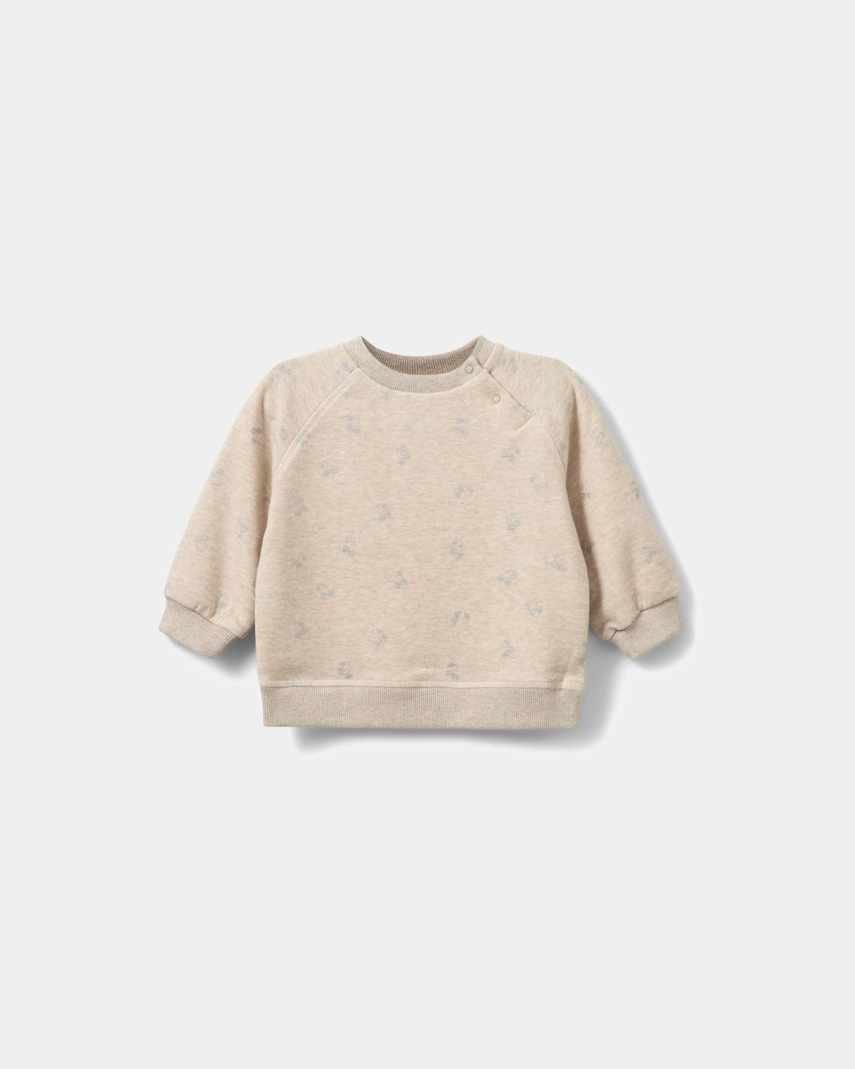 sofie-schnoor-kids-elissb-sweatshirt-beige-melange-kirschen image 1