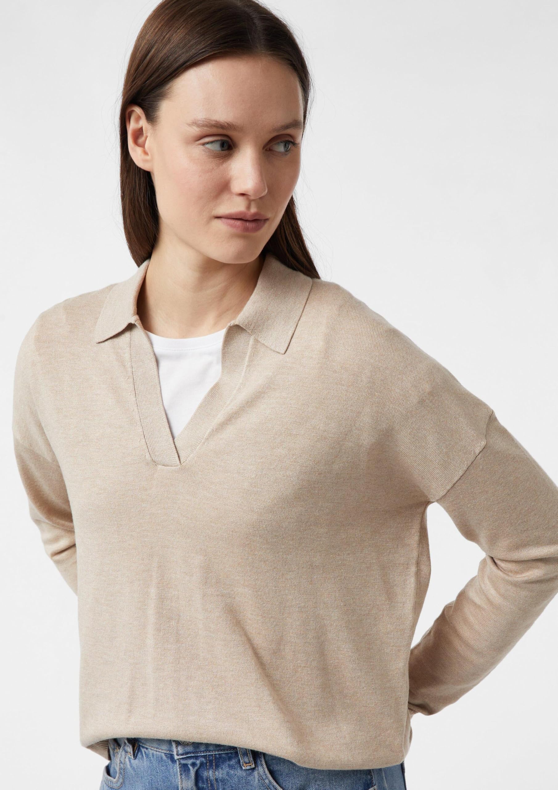 comma-feinstrickpullover-polo-viskosemix-gr-46 image 3