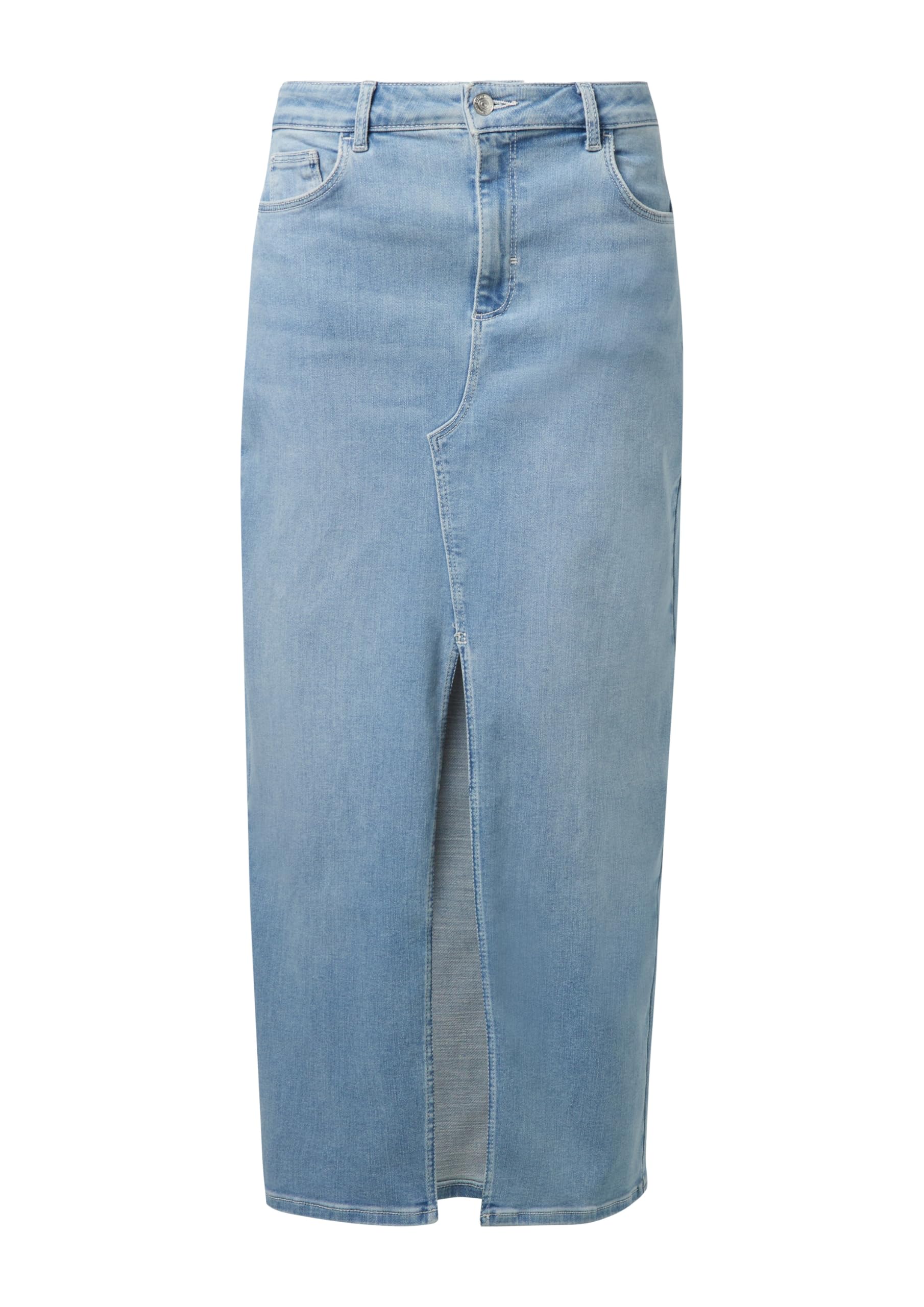 comma-jeans-rock-lang-mit-schlitz-mid-rise-baumwolle image 3