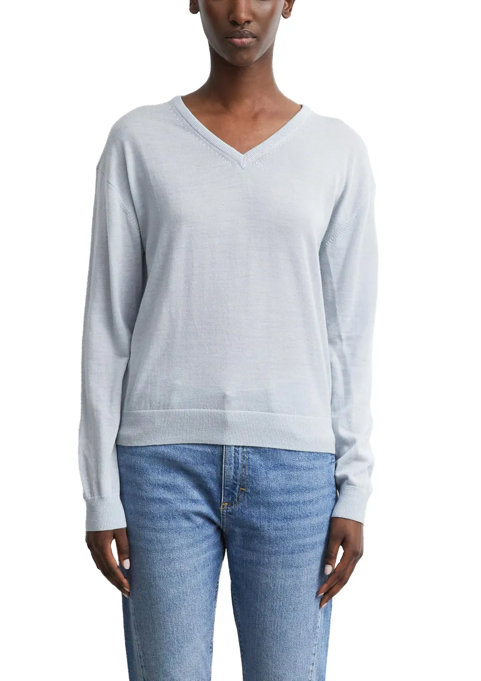 comma-strickpullover-regular-fit-pullover-v-ausschnitt-gr36 image 1