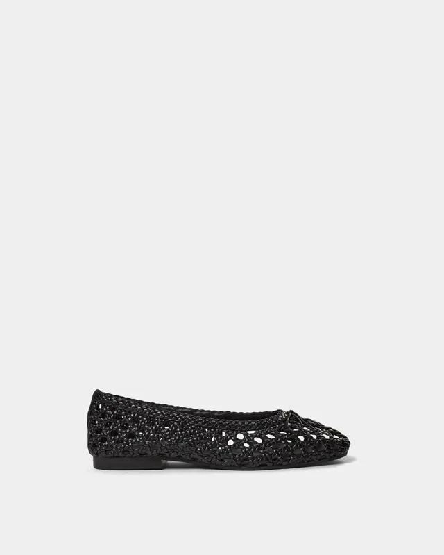 sofie-schnoor-women-petrisw-ballerina-schwarz-leder-geflochten image 1
