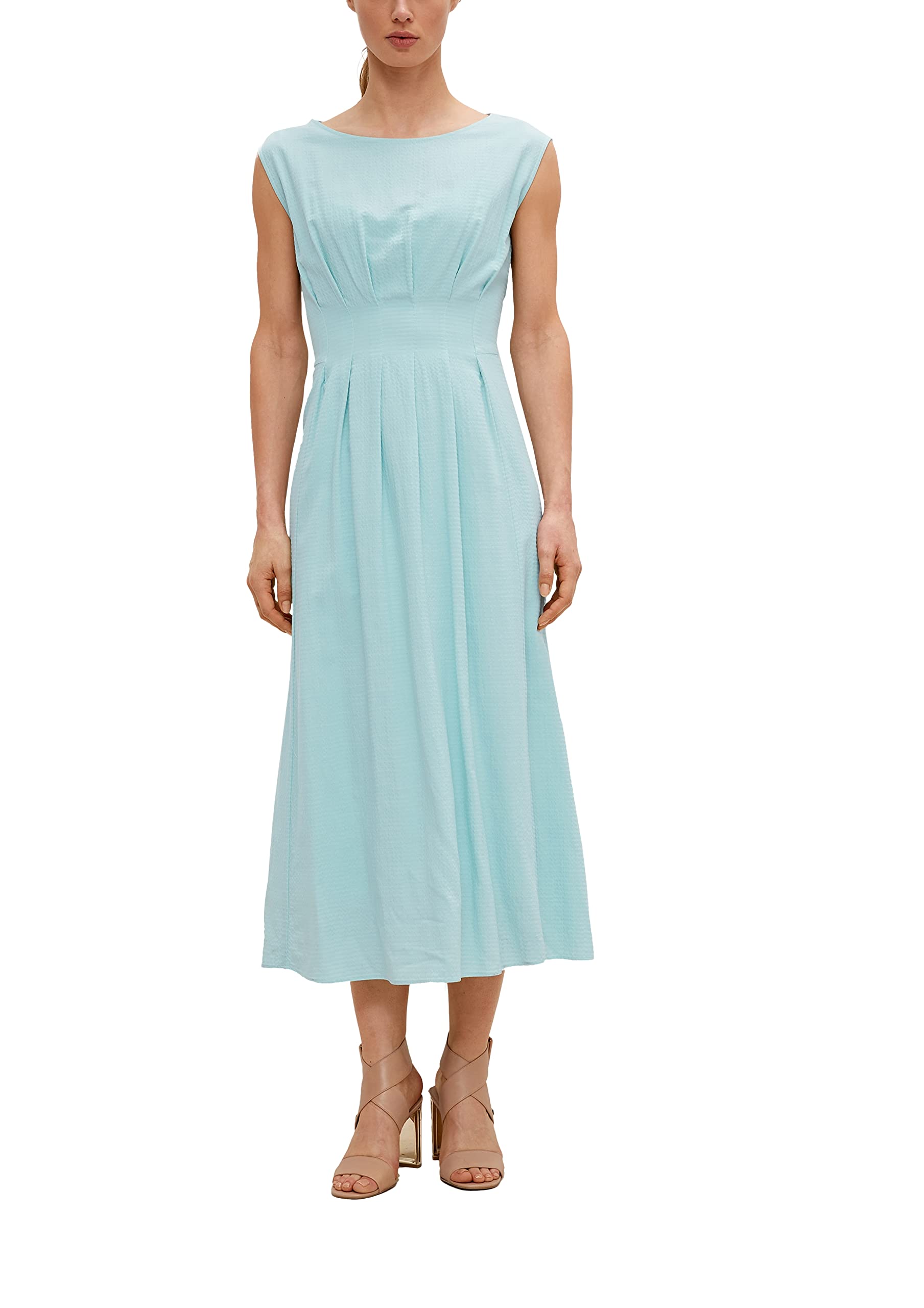 comma-kurz-kleid-beige-gr-e-40-mit-raffdetail image 8