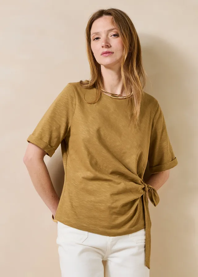 la-f-e-marabout-e-t-shirt-curry-baumwolle-knoten image 1