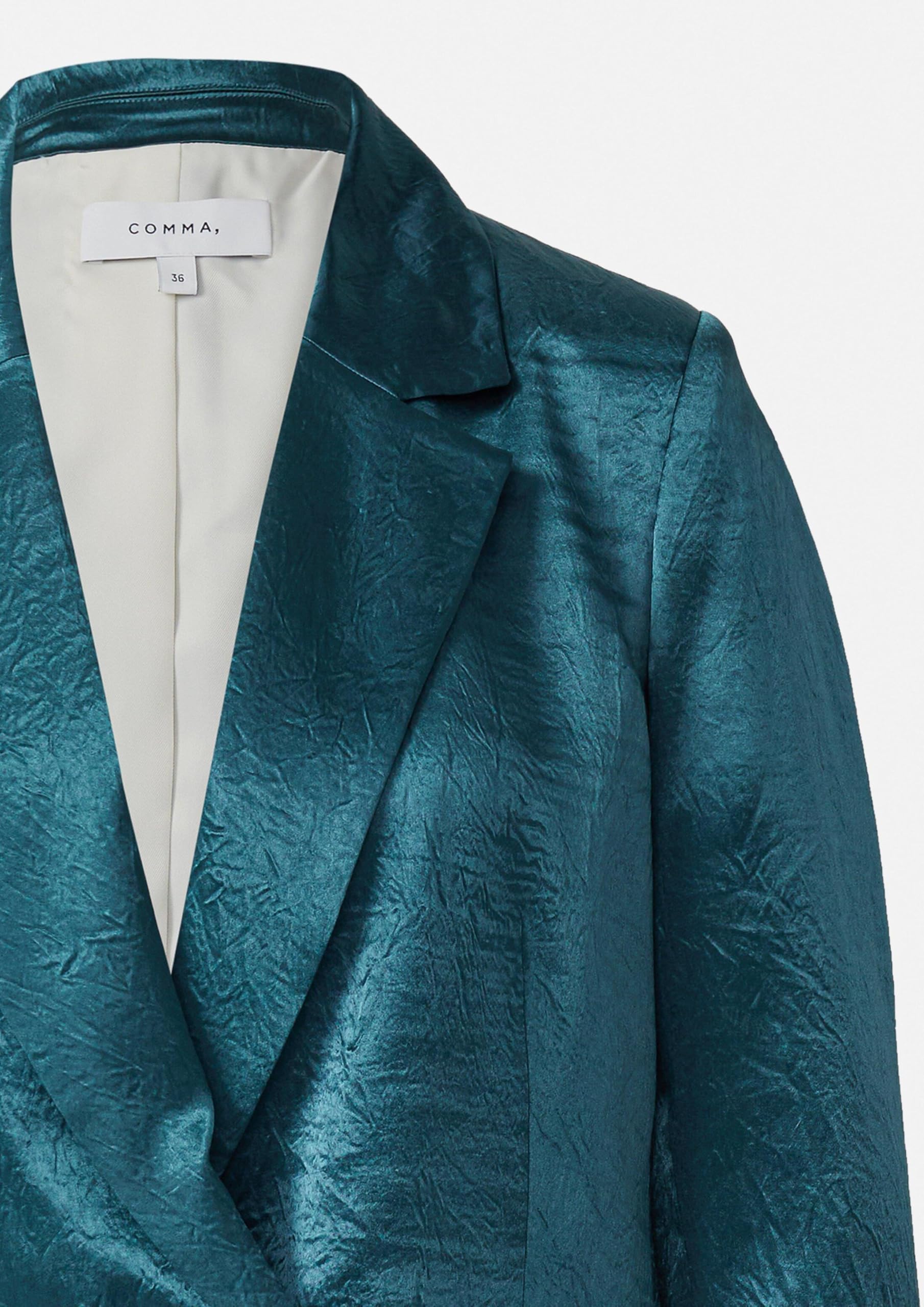 comma-blazer-crinkle-satin-blazer-antailliert-loose-fit image 7