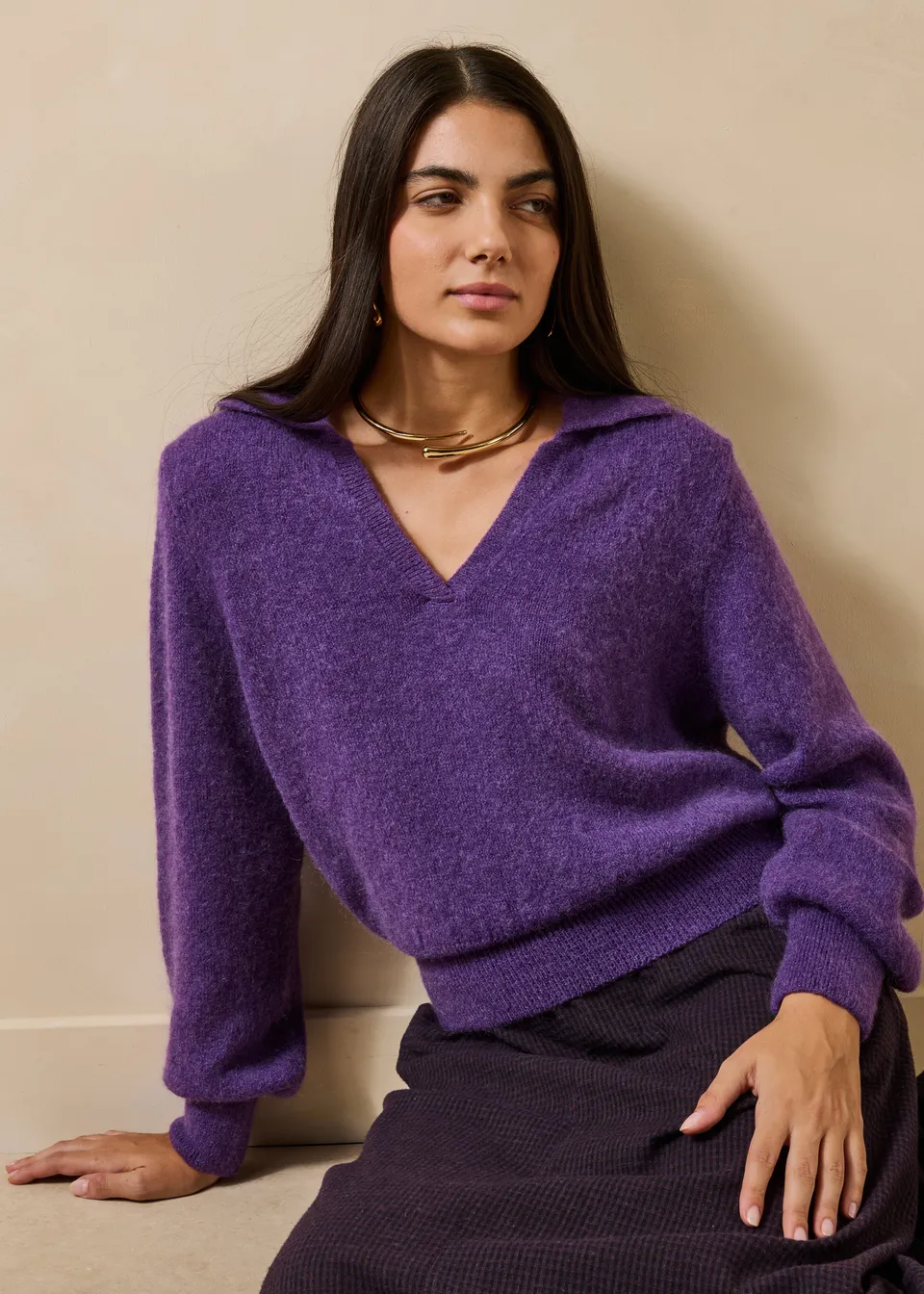 la-f-e-marabout-e-guibli-pullover-violett-mohair-polo image 1