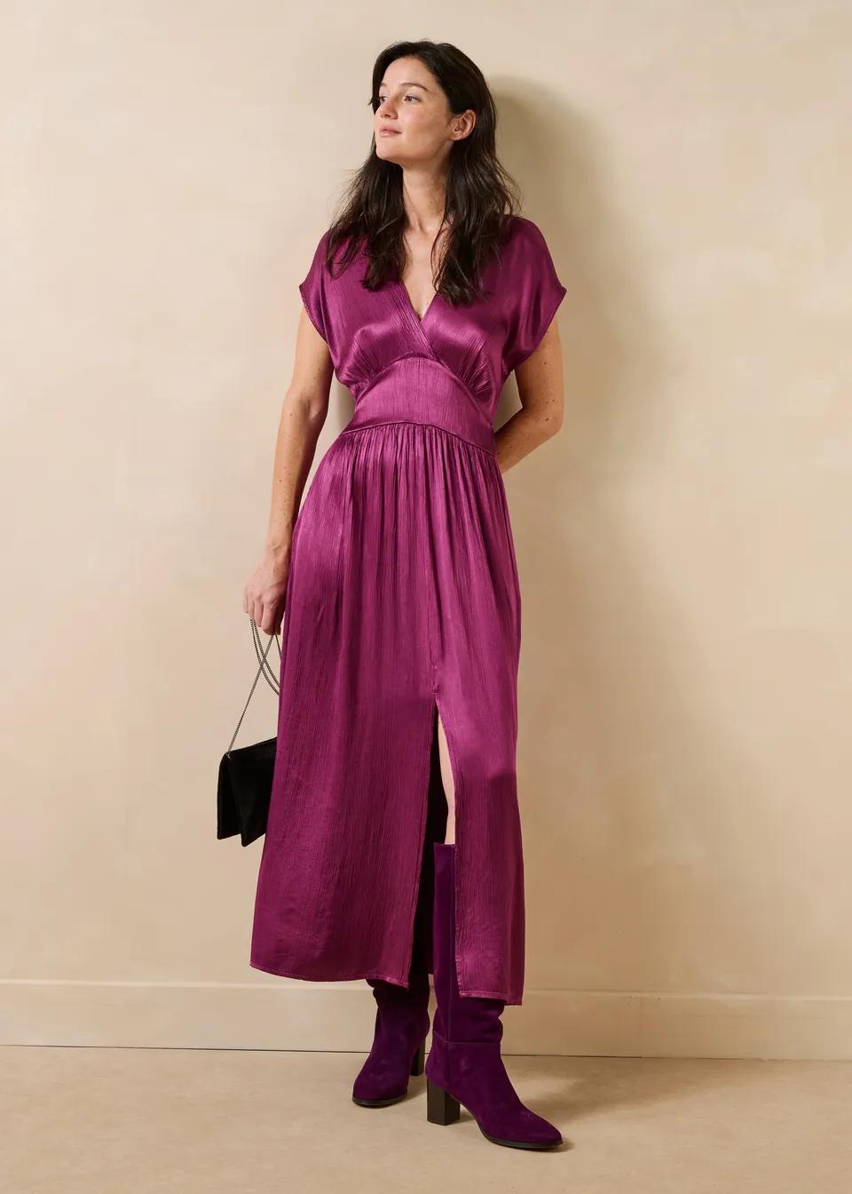 la-f-e-marabout-e-facre-maxikleid-satin-violett-gr-34-46 image 1