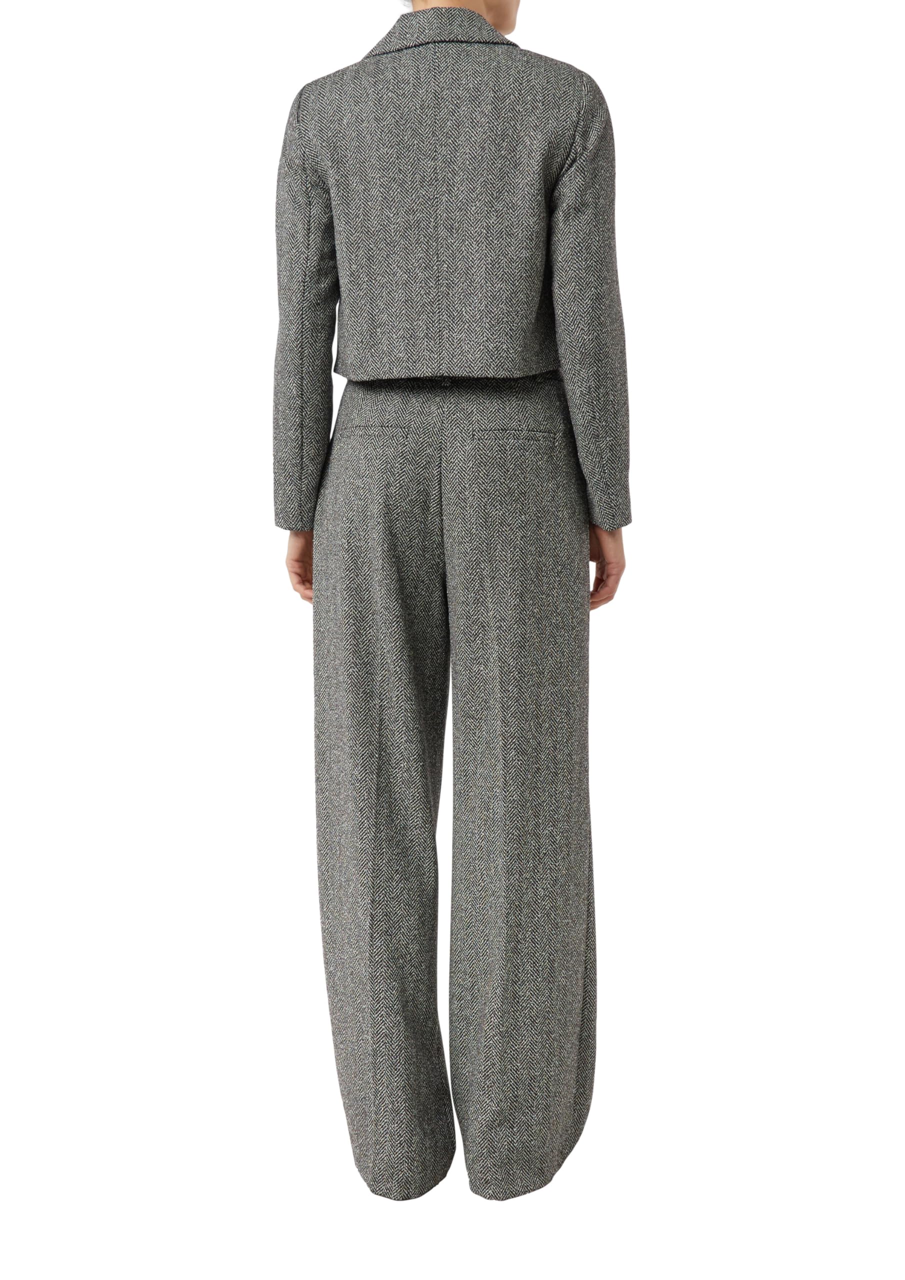 comma-blazers-verk-rzter-herringbone-blazer-jacke image 2