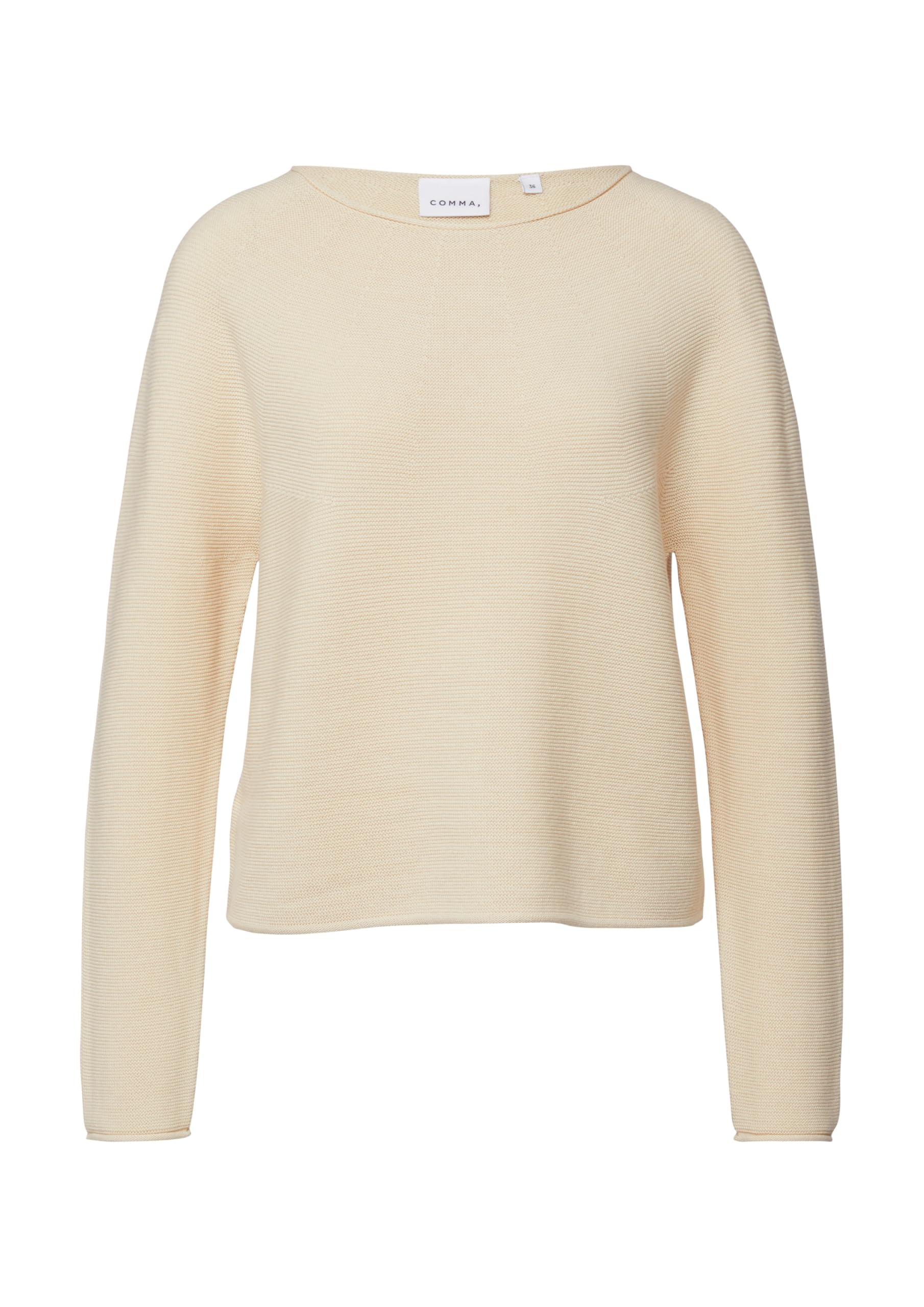 comma-knitwear-strukturierter-strickpullover-rollsaum-gr-46 image 4