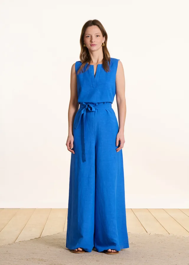 la-f-e-marabout-e-vlomee-overall-leinen-blau-gr-38 image 1