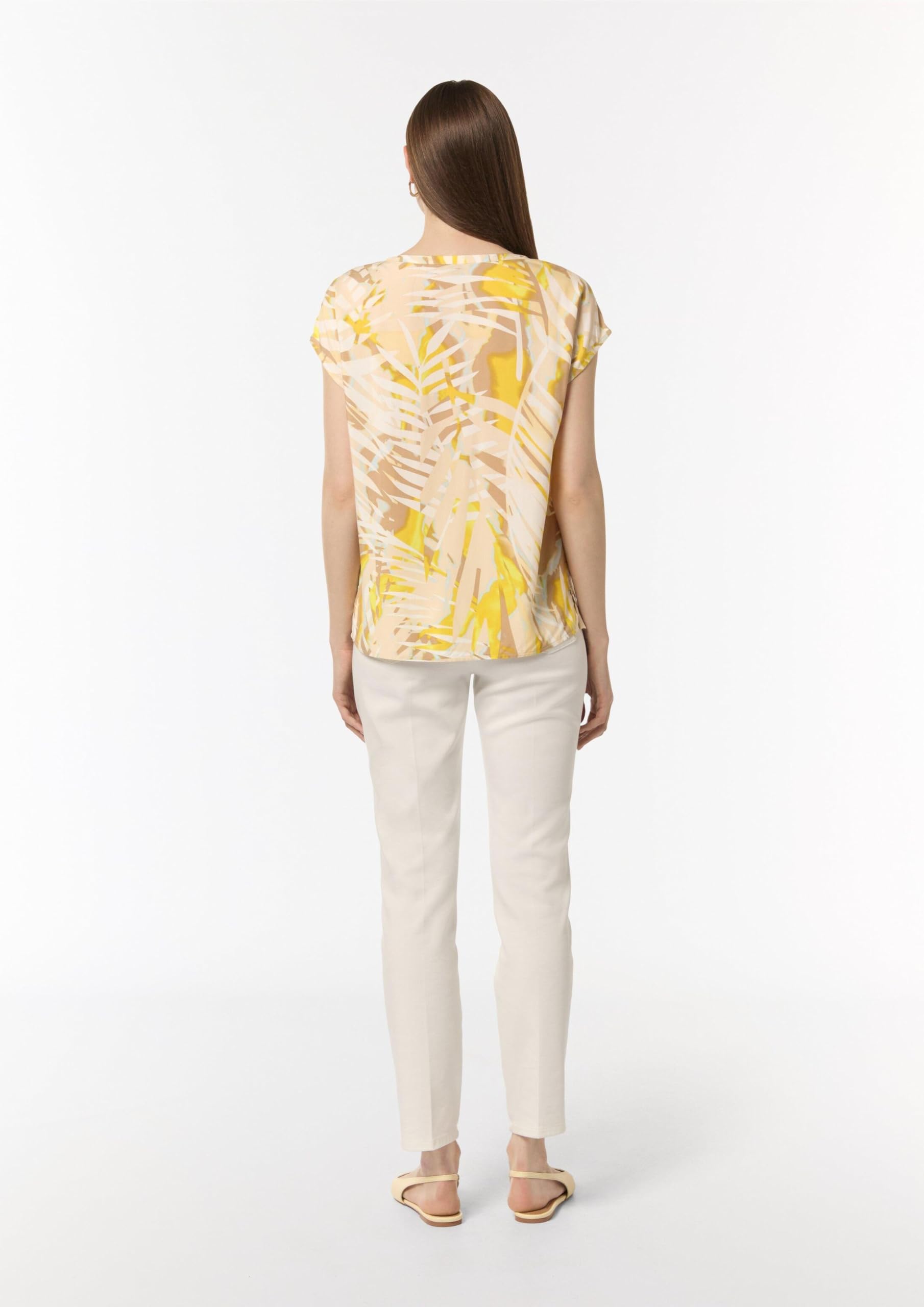 comma-blusenshirt-allover-print-gelb-bluse-gr-36 image 6