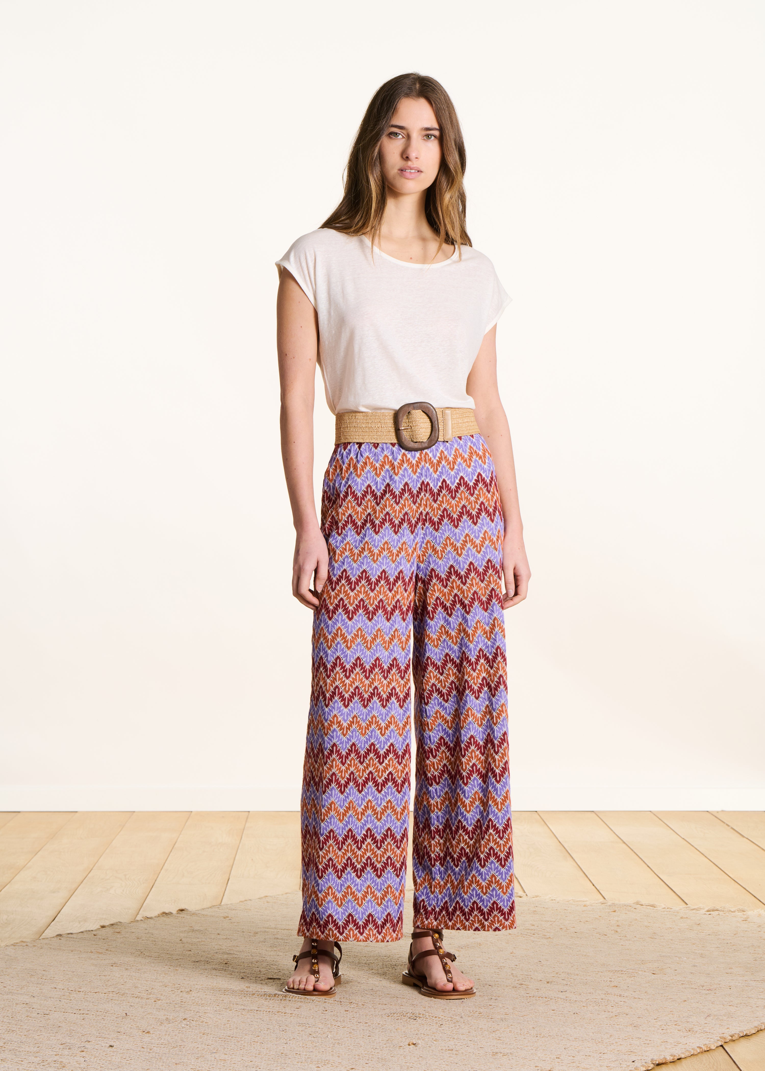 la-f-e-marabout-e-virano-t-shirt-ecru-lyocell-leinen-rundhals image 2