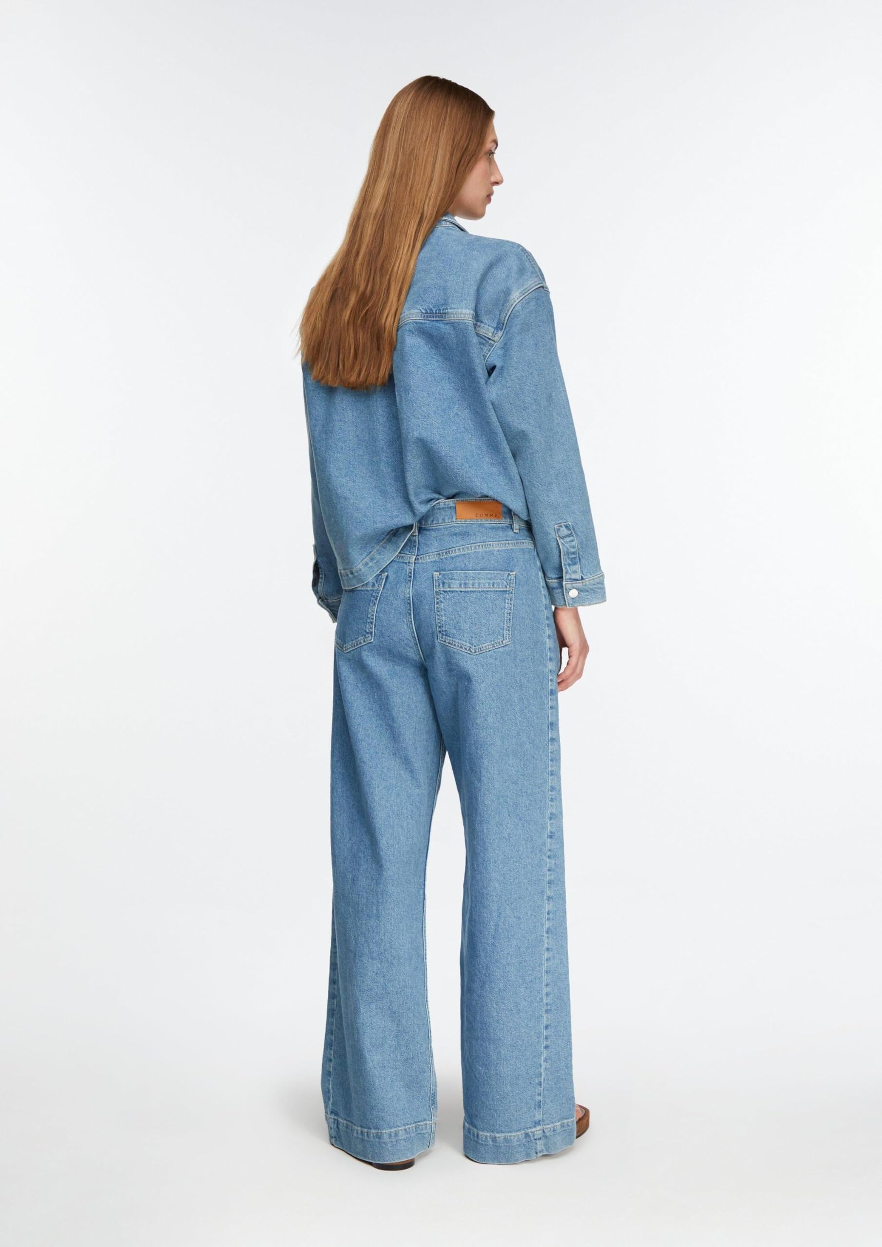 comma-jeans-wide-leg-damen-5-pocket-gr-34 image 8