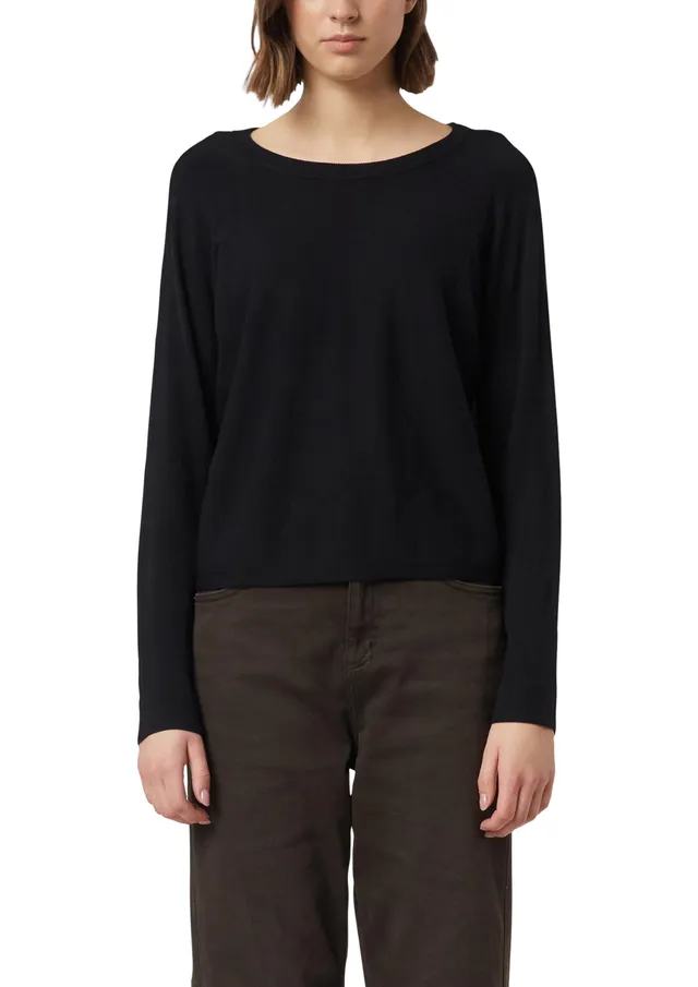 comma-strickpullover-gr-46-schwarz-feinstrick-regular image 1
