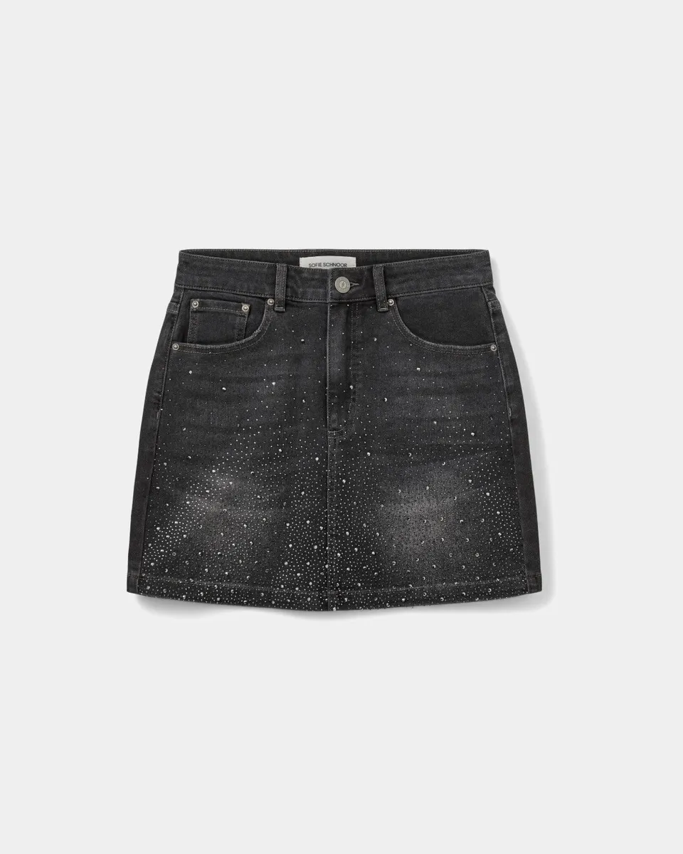 sofie-schnoor-dandysw-mini-rock-schwarz-denim image 1
