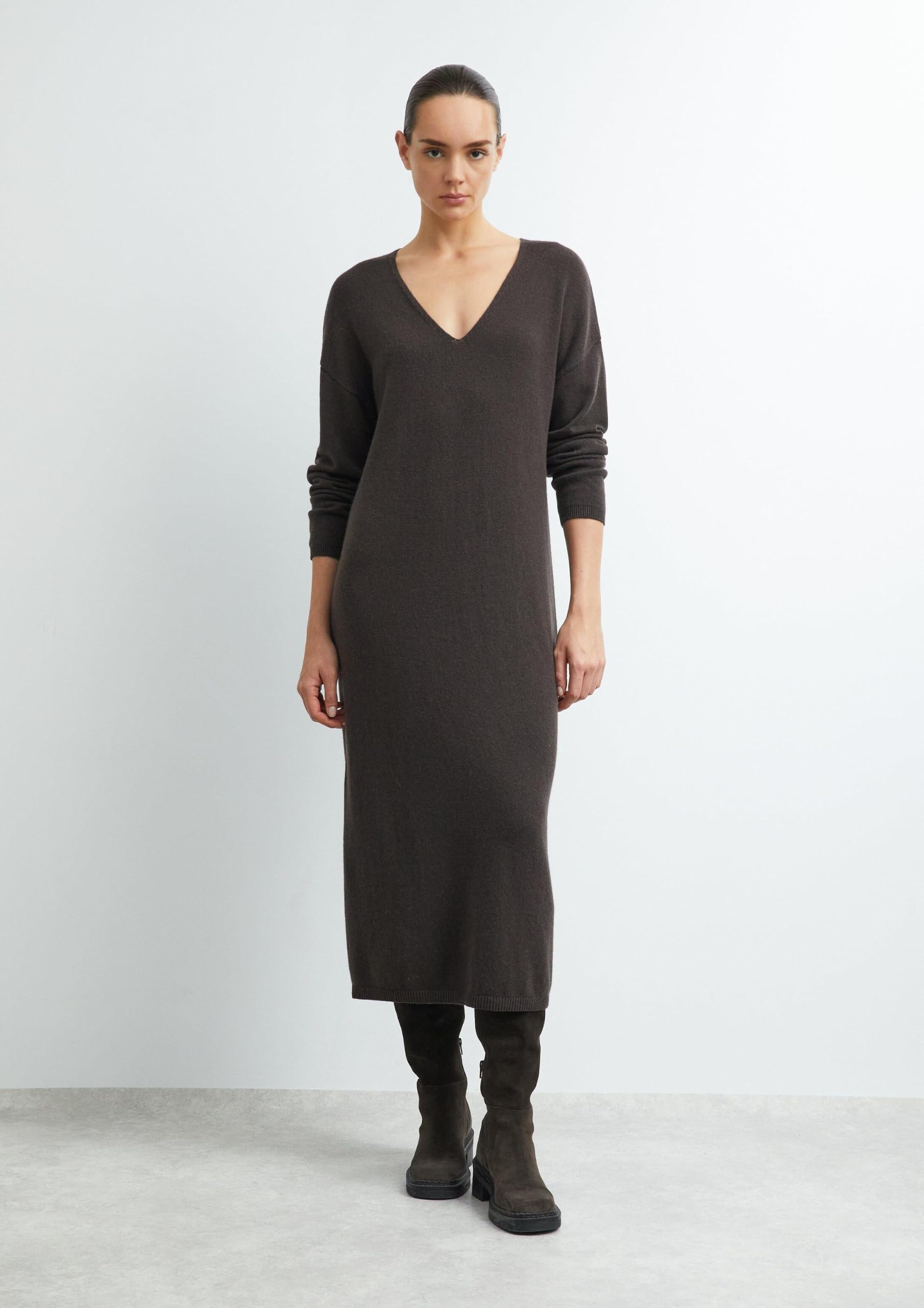 comma-dresses-strickkleid-2184660-midi-gr-42-v-ausschnitt image 3