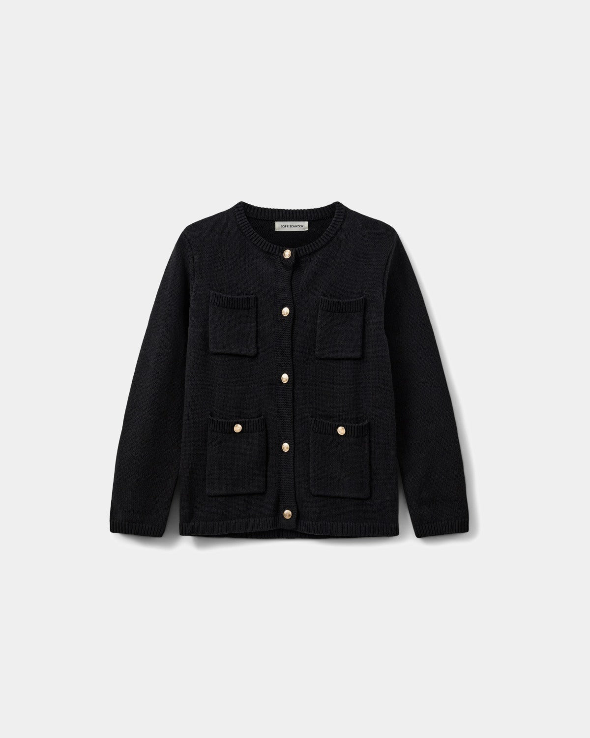 sofie-schnoor-women-clairesw-cardigan-s253145-strickjacke-schwarz-baumwolle image 1