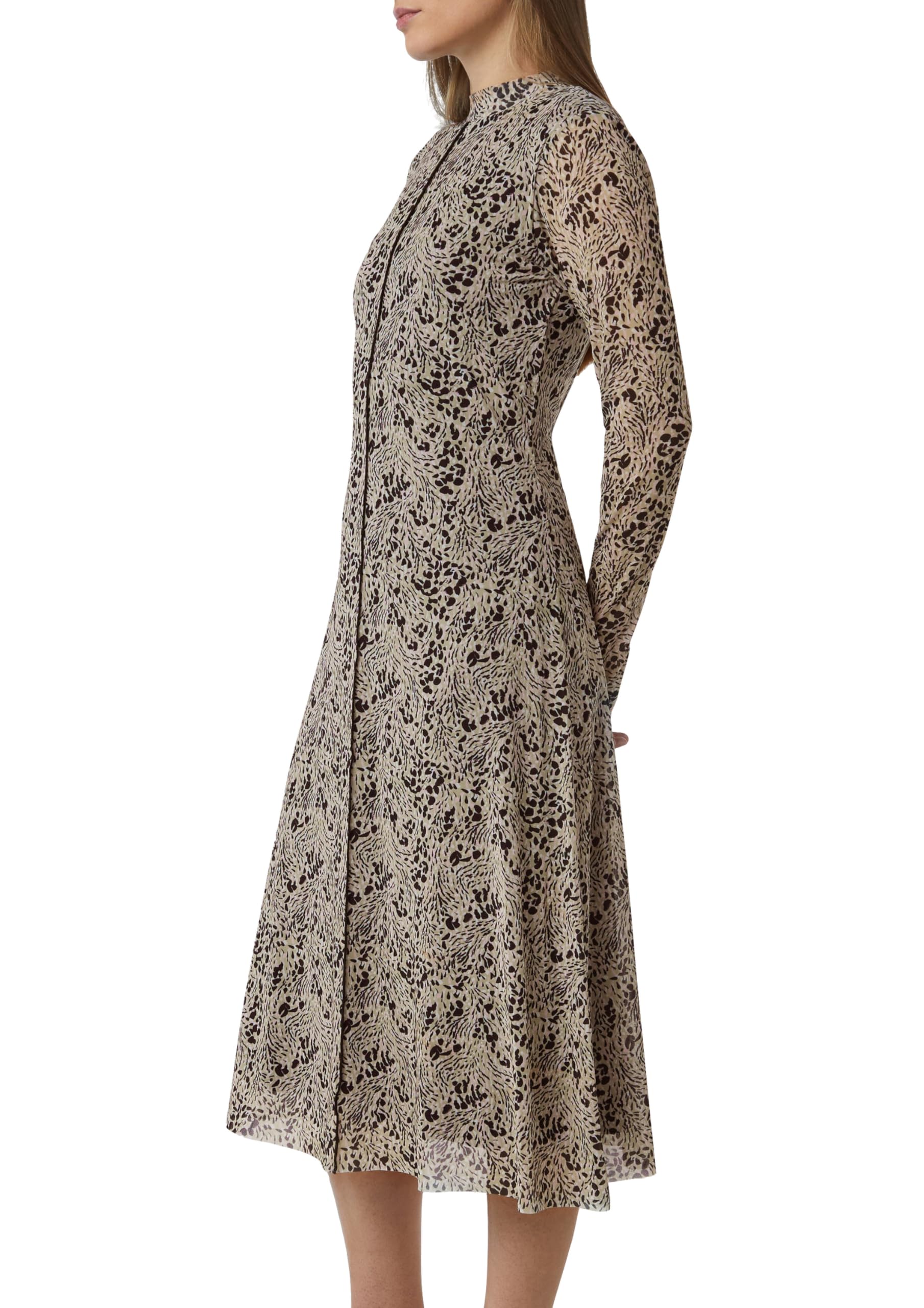 comma-mesh-midi-kleid-schwarz-gr-38-stehkragen image 8