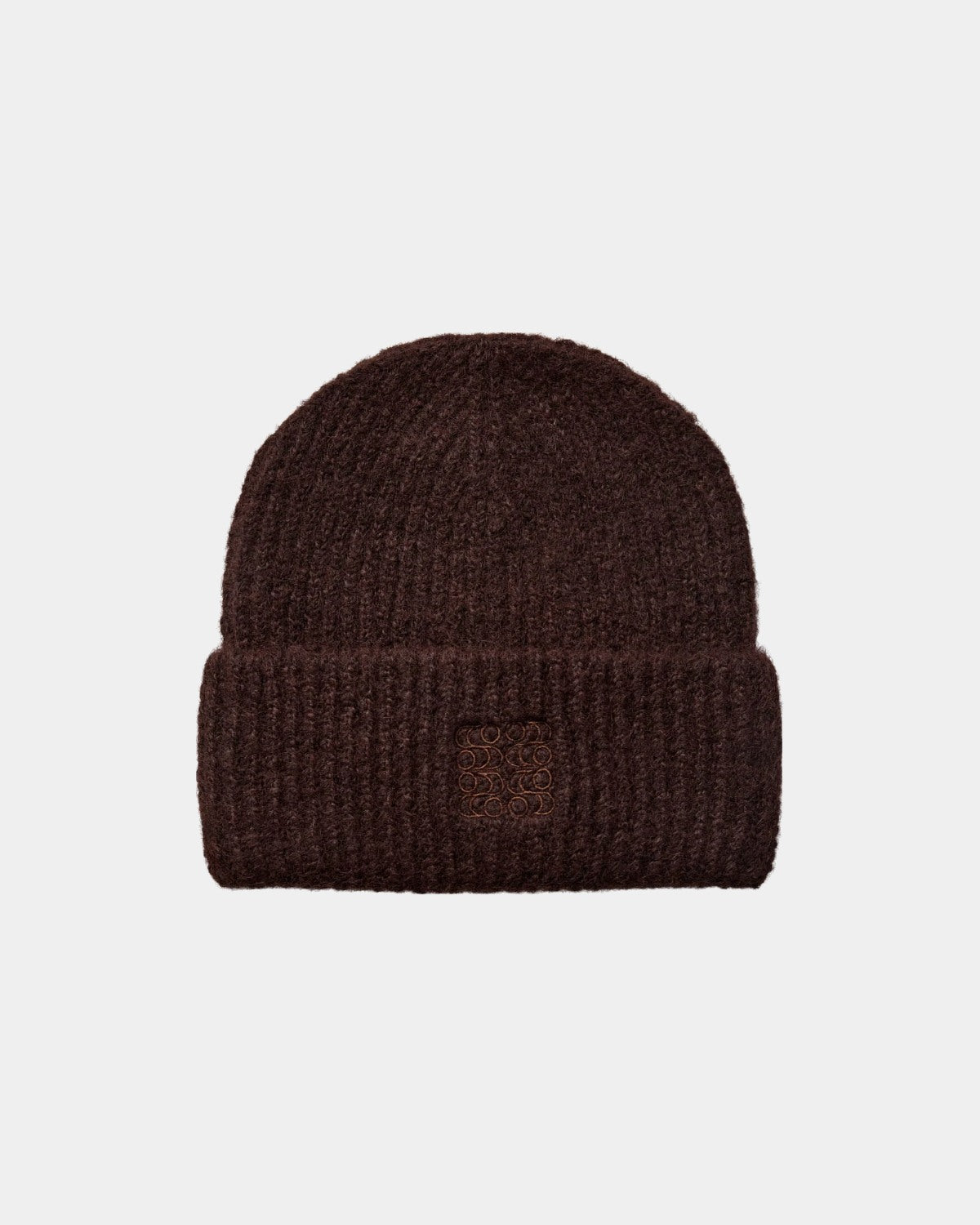 sofie-schnoor-young-gabinesy-beanie-dunkelbraun-logo image 1