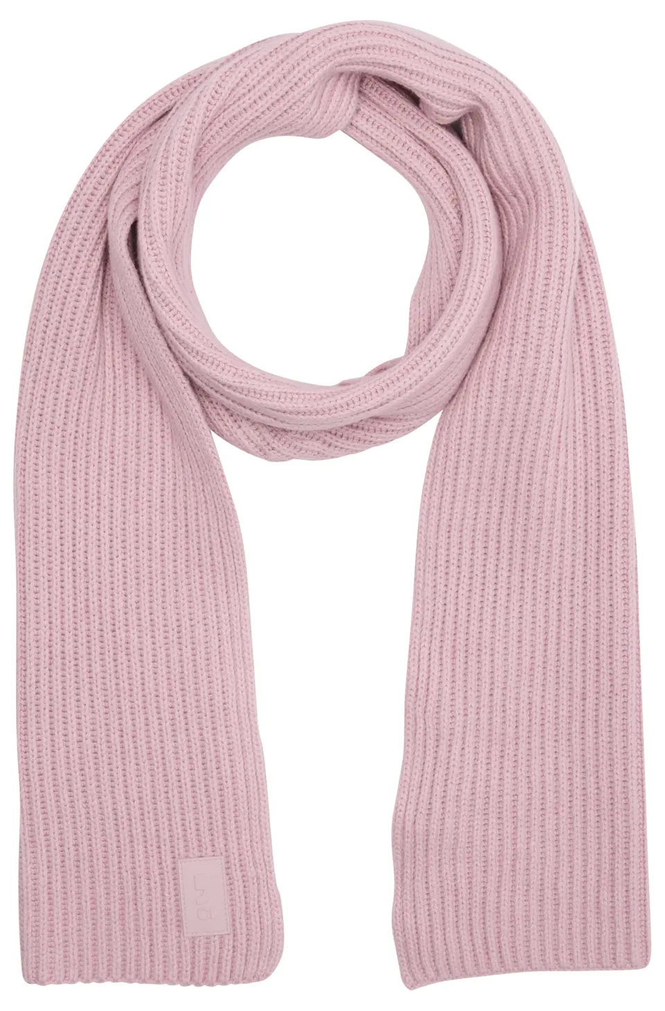 comma-schal-damen-zartrosa-wollmix-strickschal image 1