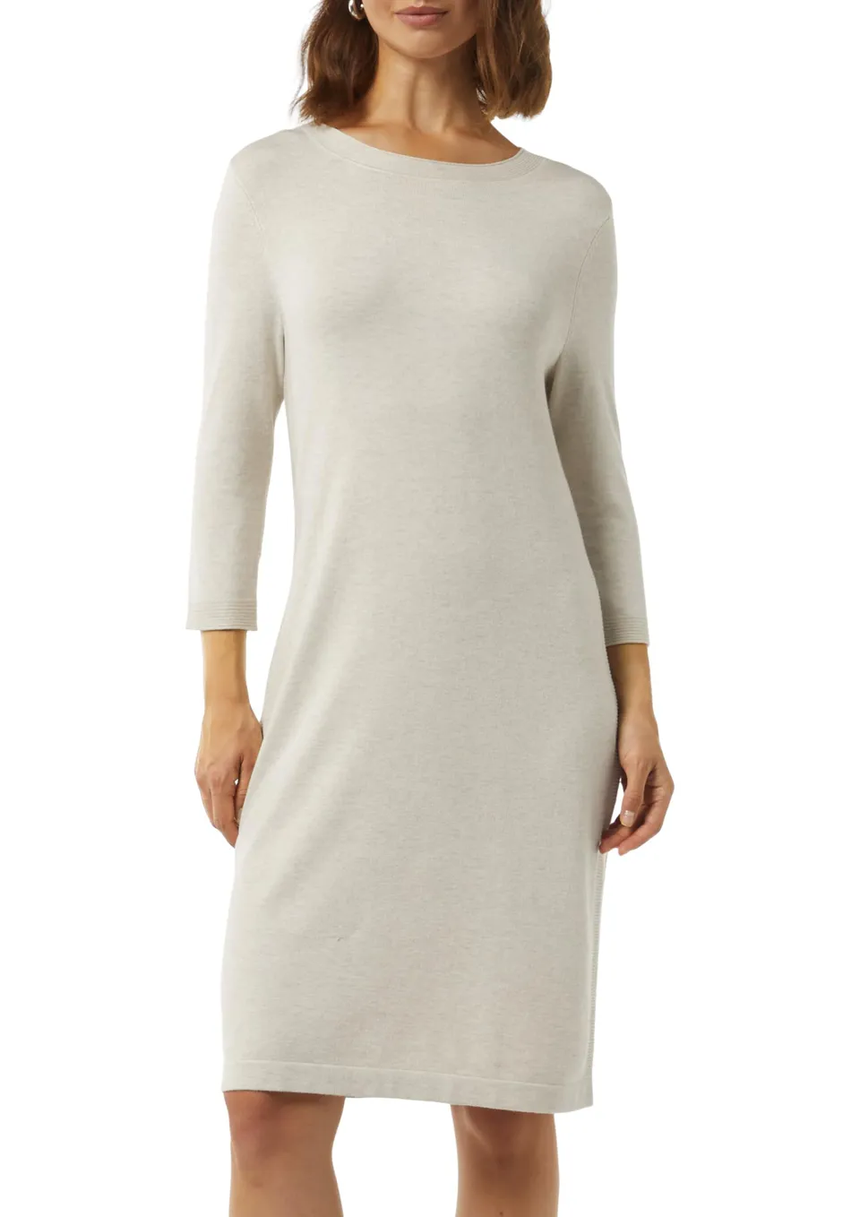 comma-strickkleid-antailliert-rippdetails-gr-46-kleid image 1