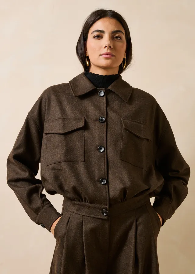 la-f-e-marabout-e-gariba-jacke-braun-wolle-gr-36 image 1