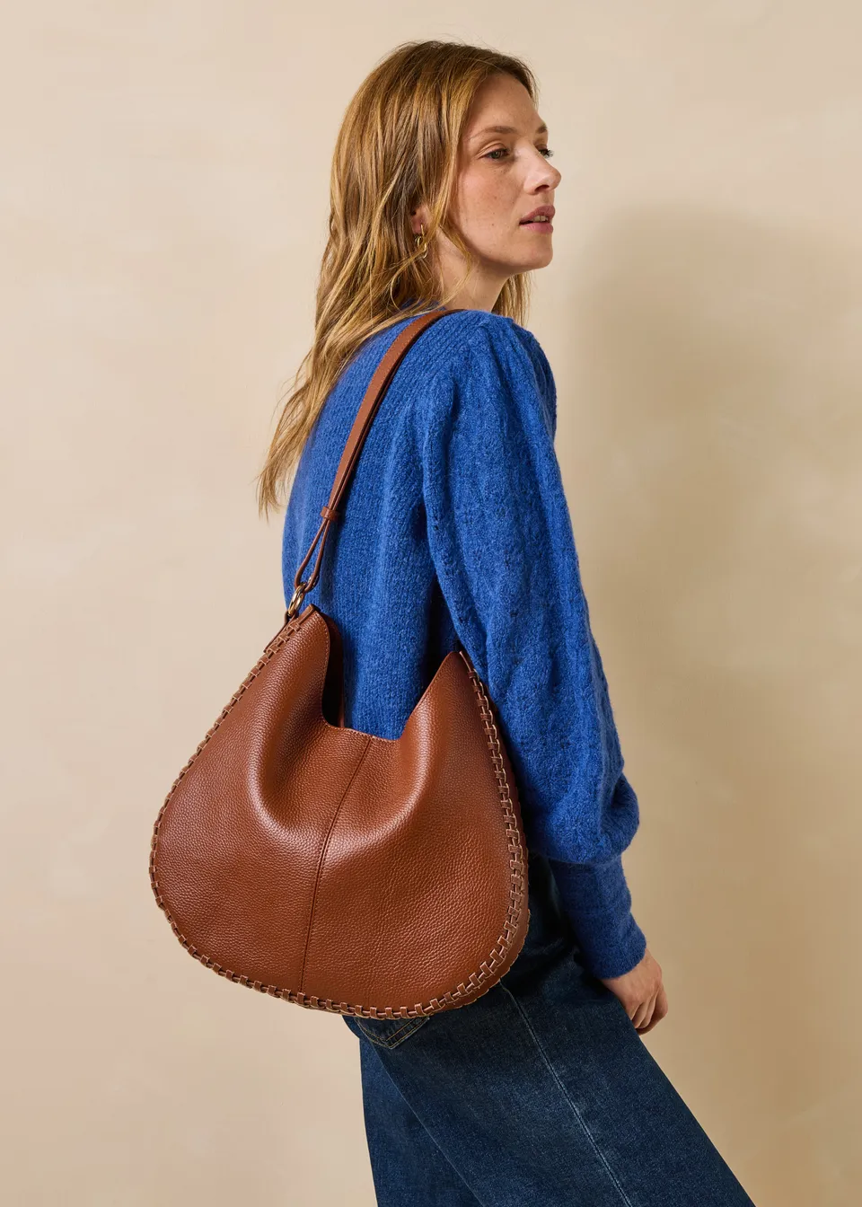 la-f-e-marabout-e-elsie-handtasche-camel-leder-hobo image 1