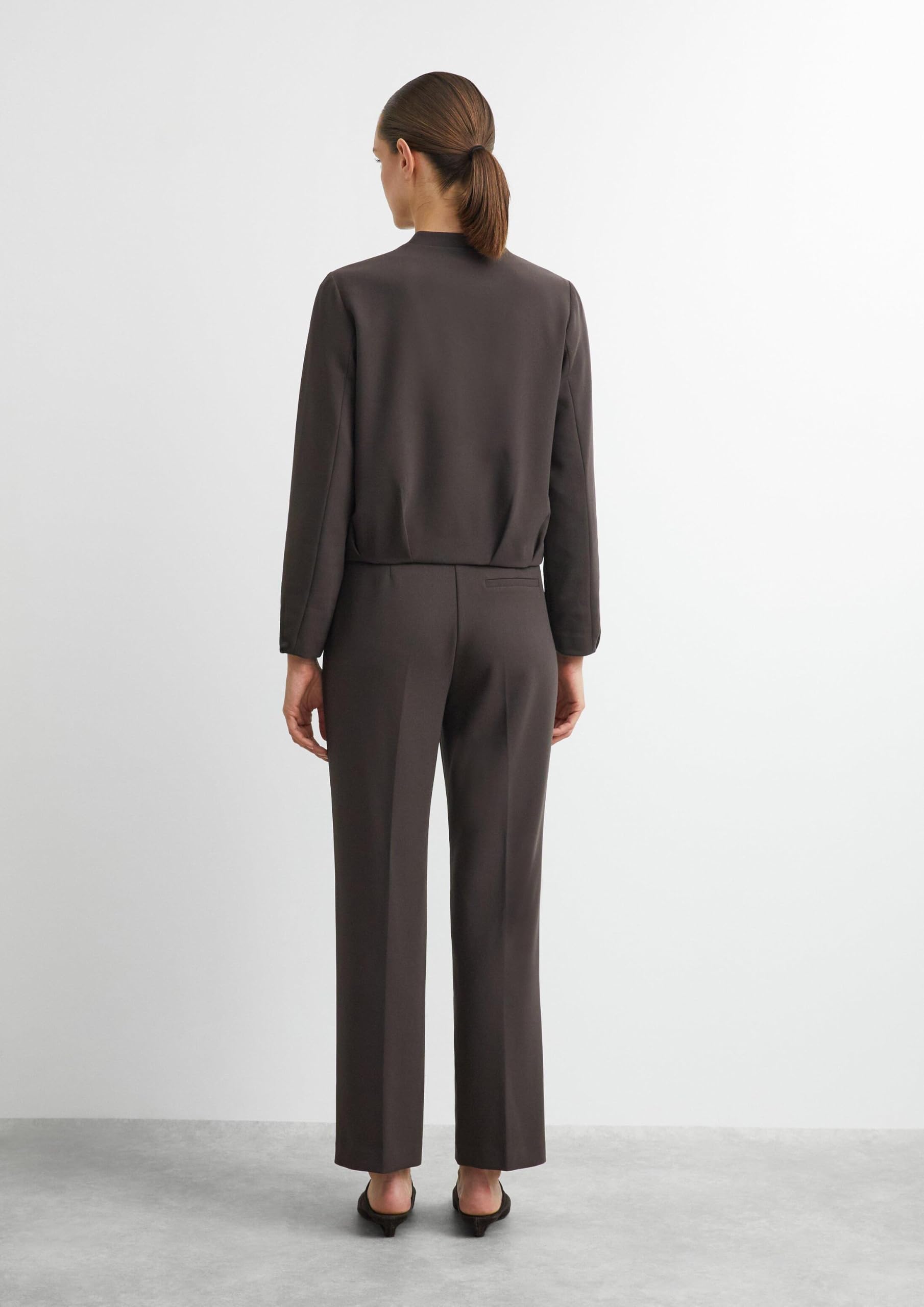 comma-trousers-anzughose-gr-34-dunkelbraun-straight-leg image 6