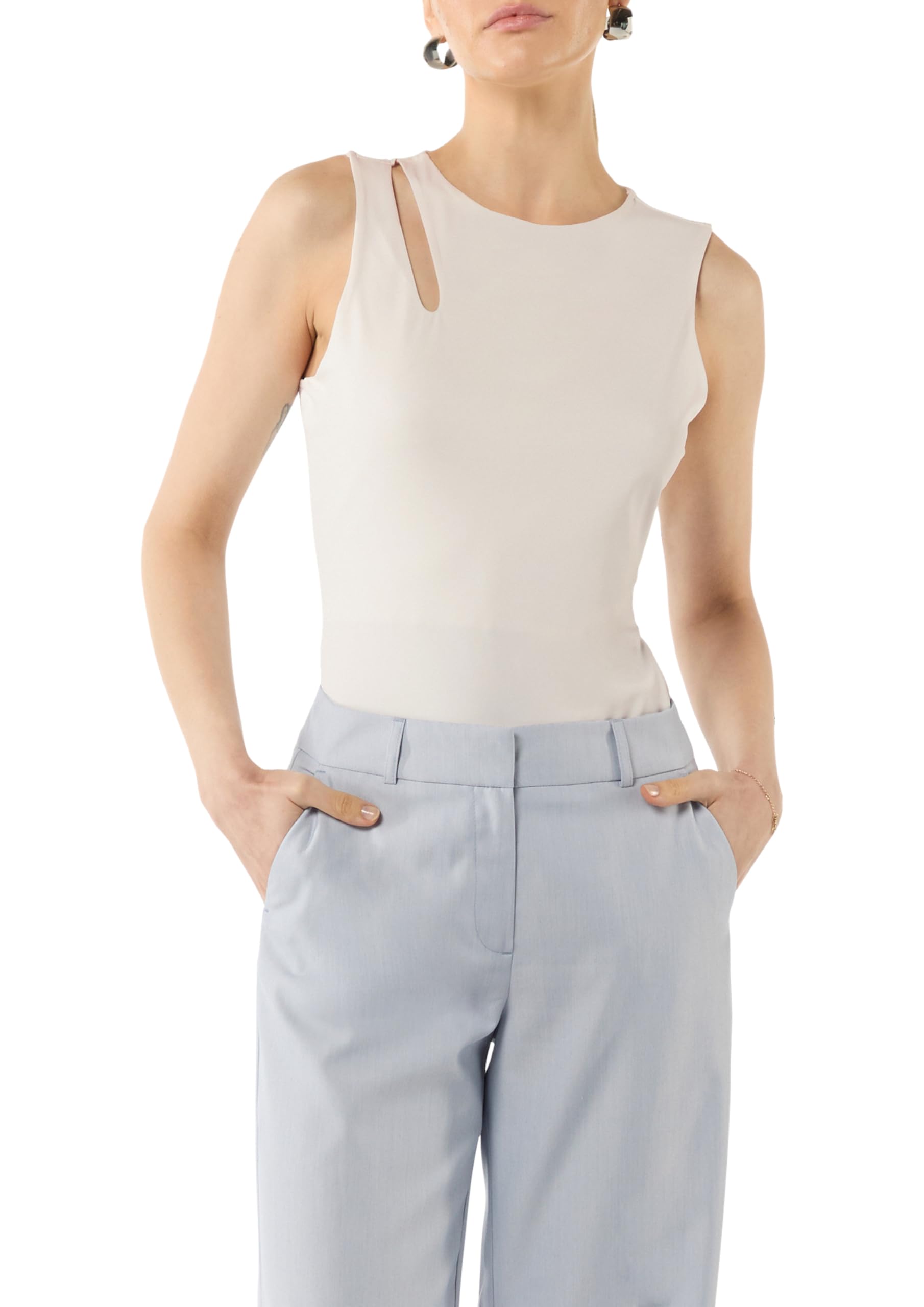 comma-jersey-top-damen-cut-out-gr-34-koralle image 7