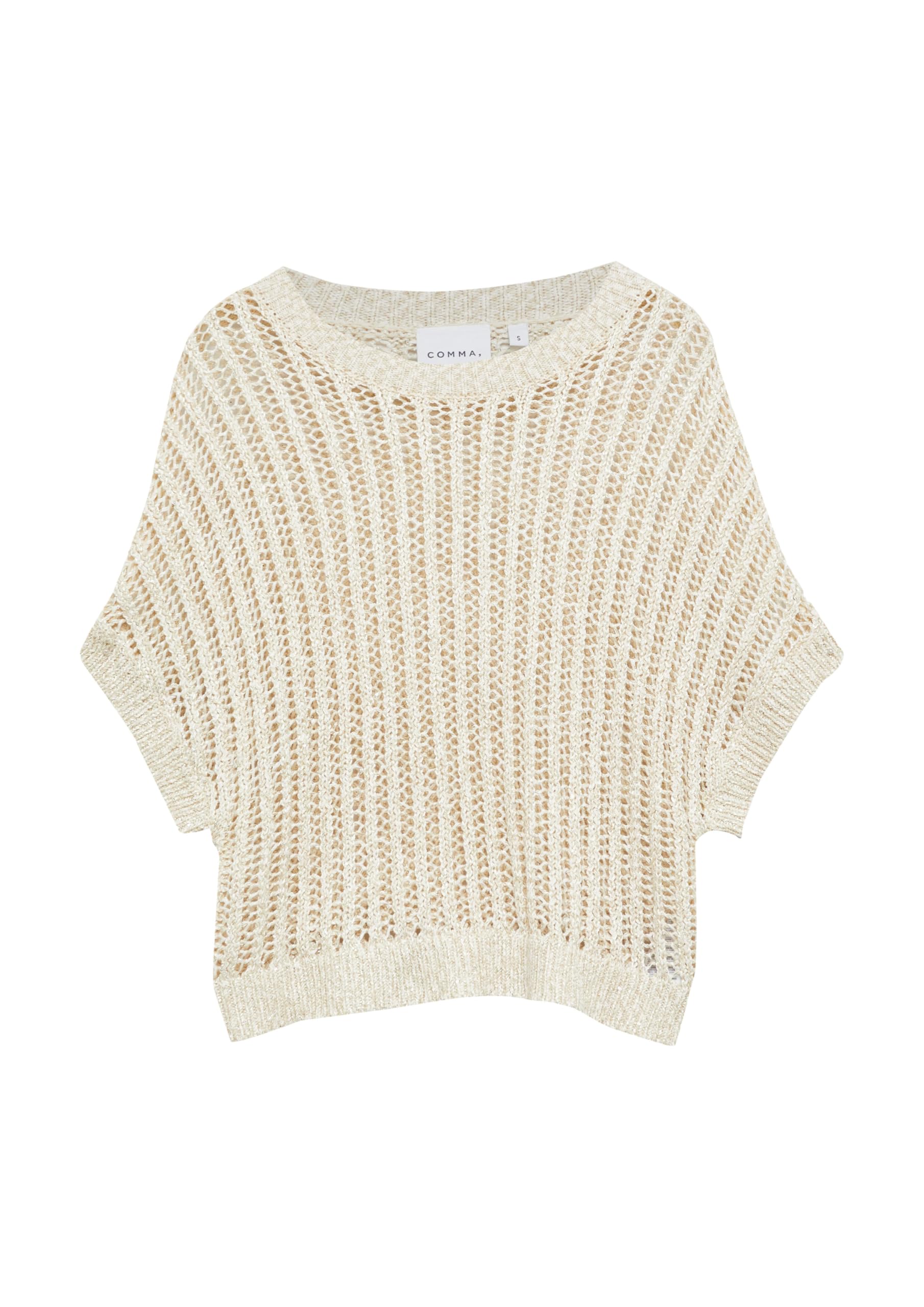 comma-strickpullover-damen-kurzarm-pailletten-gr-e-s image 3
