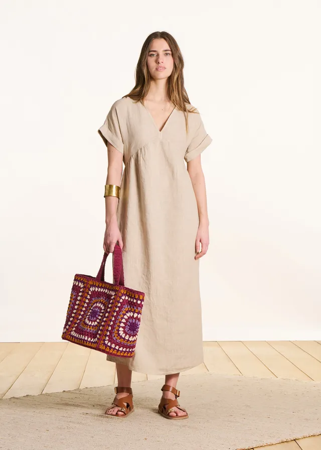la-f-e-marabout-e-darling-kleid-beige-leinen-lang image 1