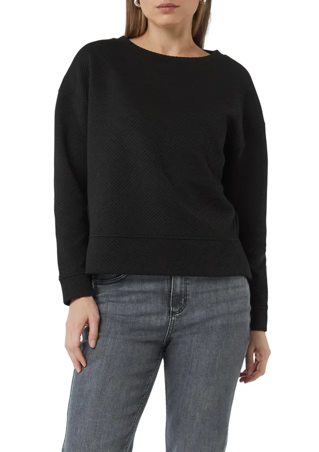 comma-sweatshirt-damen-musterstruktur-gr-38-fein image 1