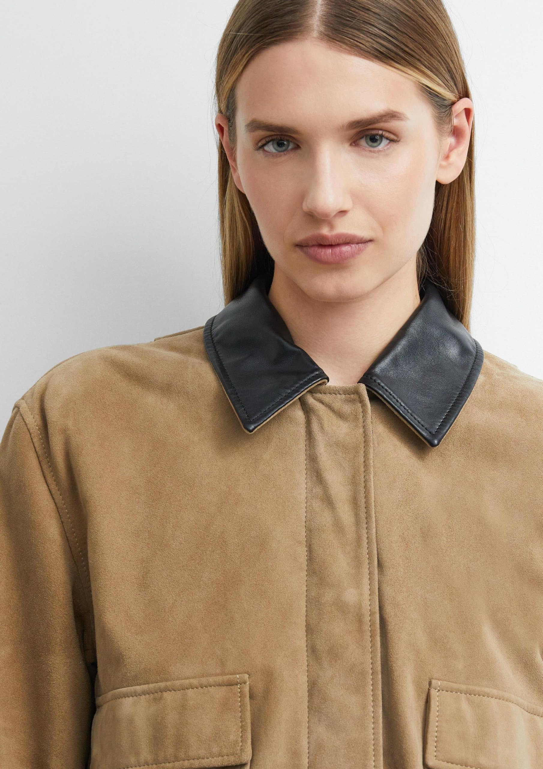 comma-jackets-veloursleder-jacke-hemdkragen-gr-e-38 image 3