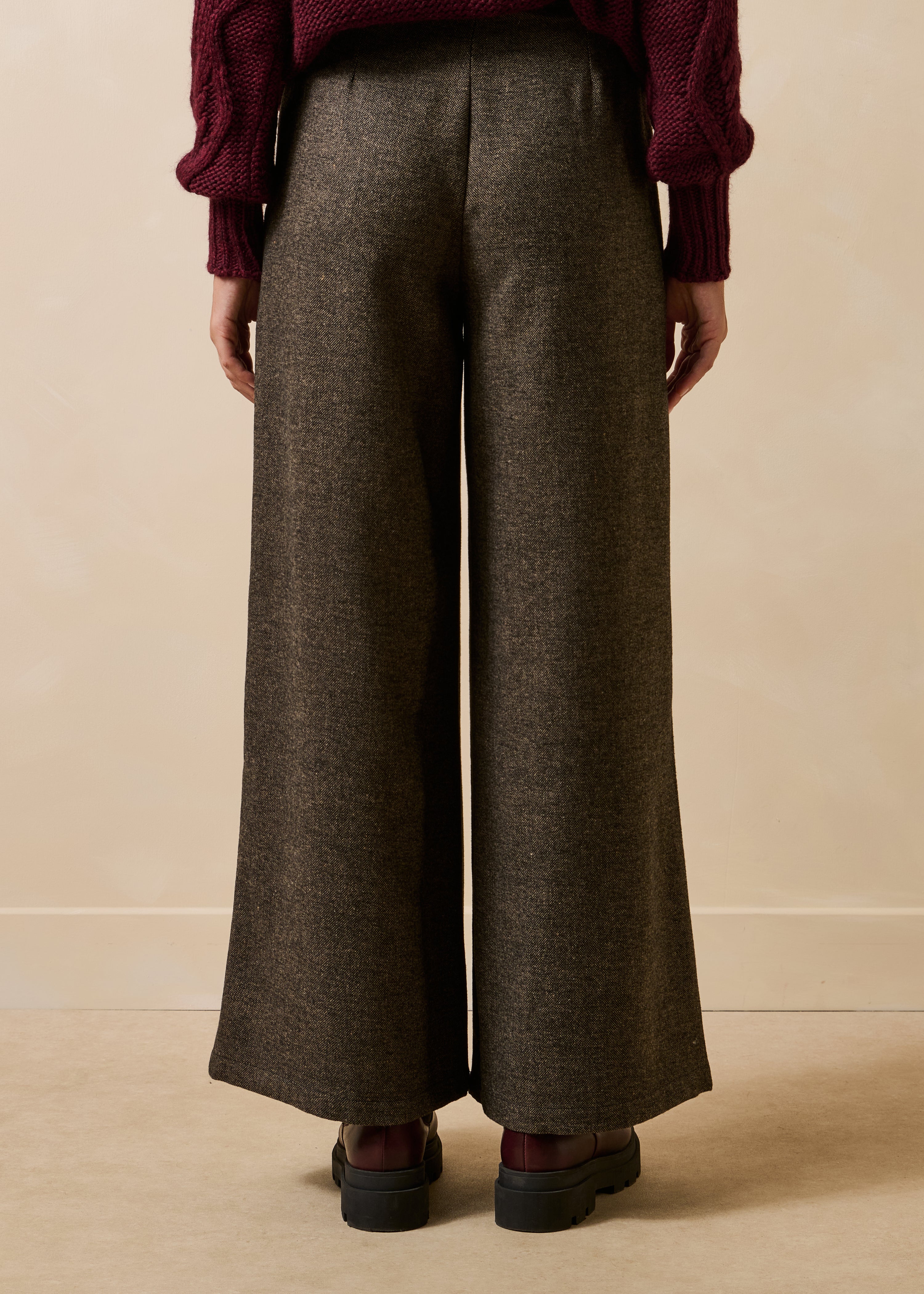 la-f-e-marabout-e-ezur-hose-braun-tweed-weit image 3