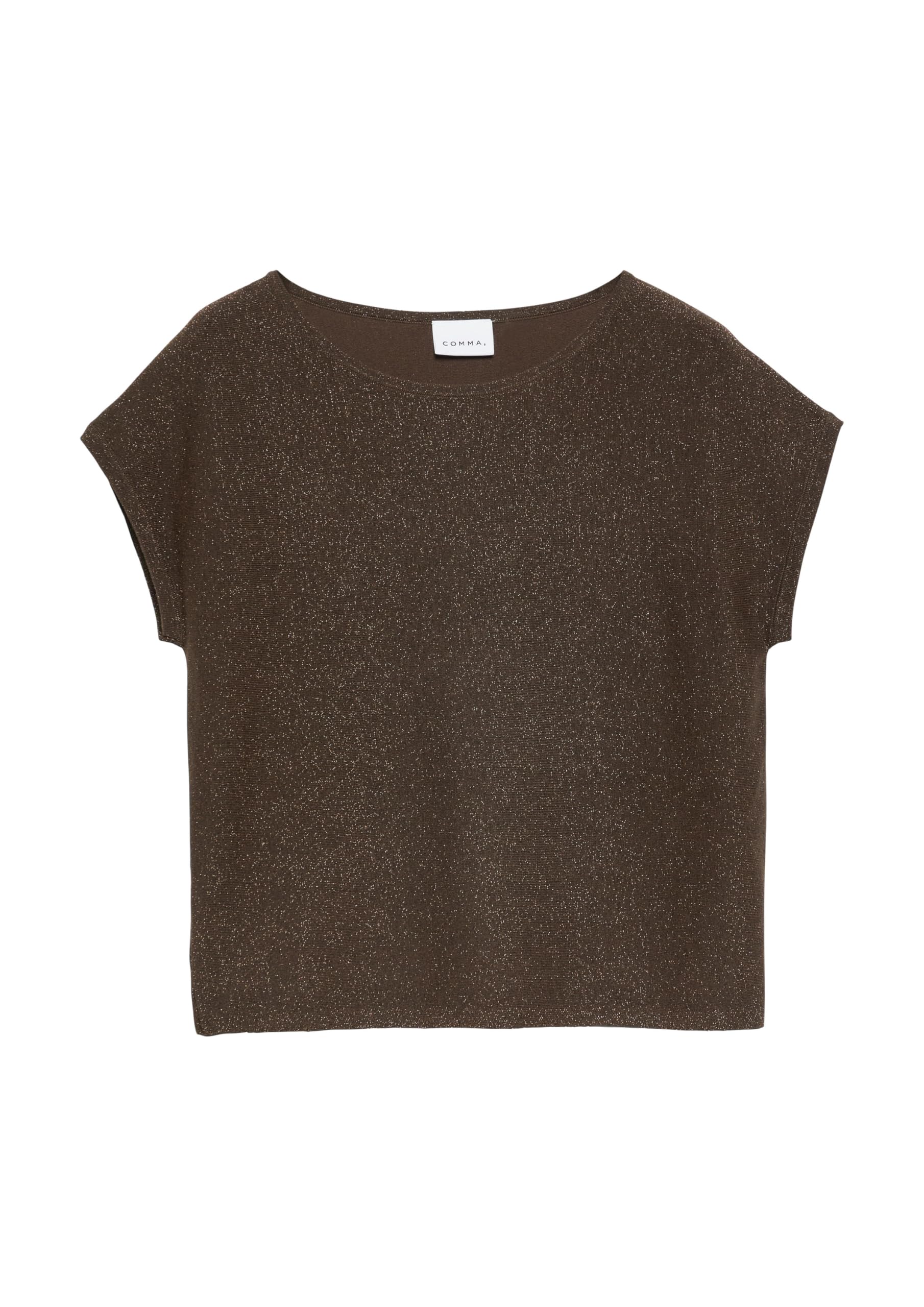 comma-feinstrickpullover-gr-e-34-glitzergarn-dunkelbraun image 4