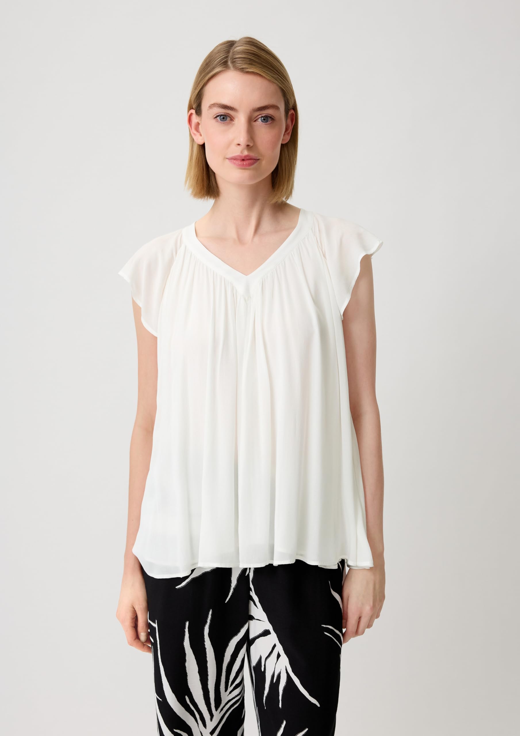 comma-cr-pe-bluse-damen-bluse-gr-40-viskose-raffung image 6