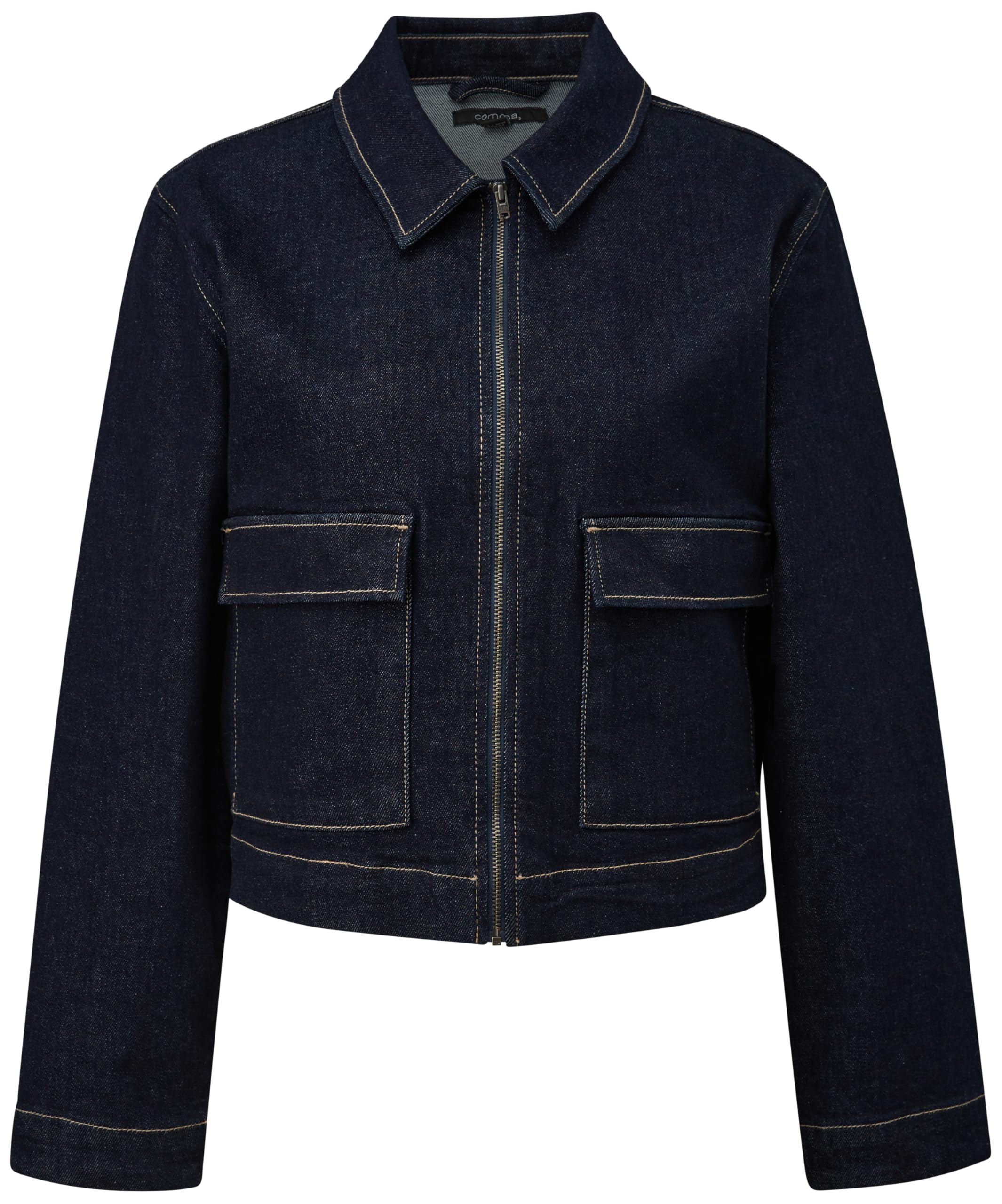 comma-jackets-damen-jeans-jacke-gr-e-42-knopfleiste image 1
