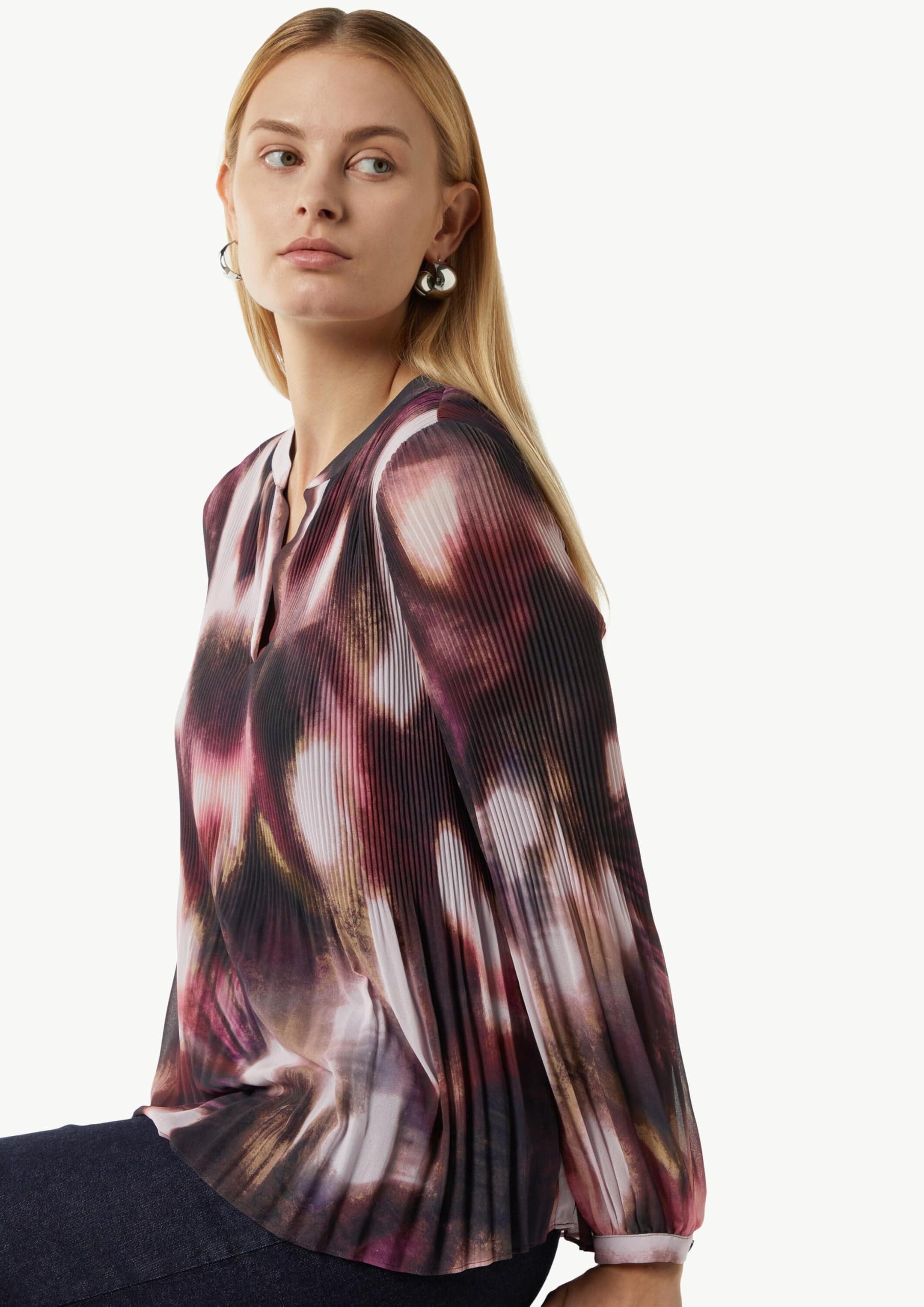 comma-tunika-bluse-plissierter-chiffon-gr-36 image 4