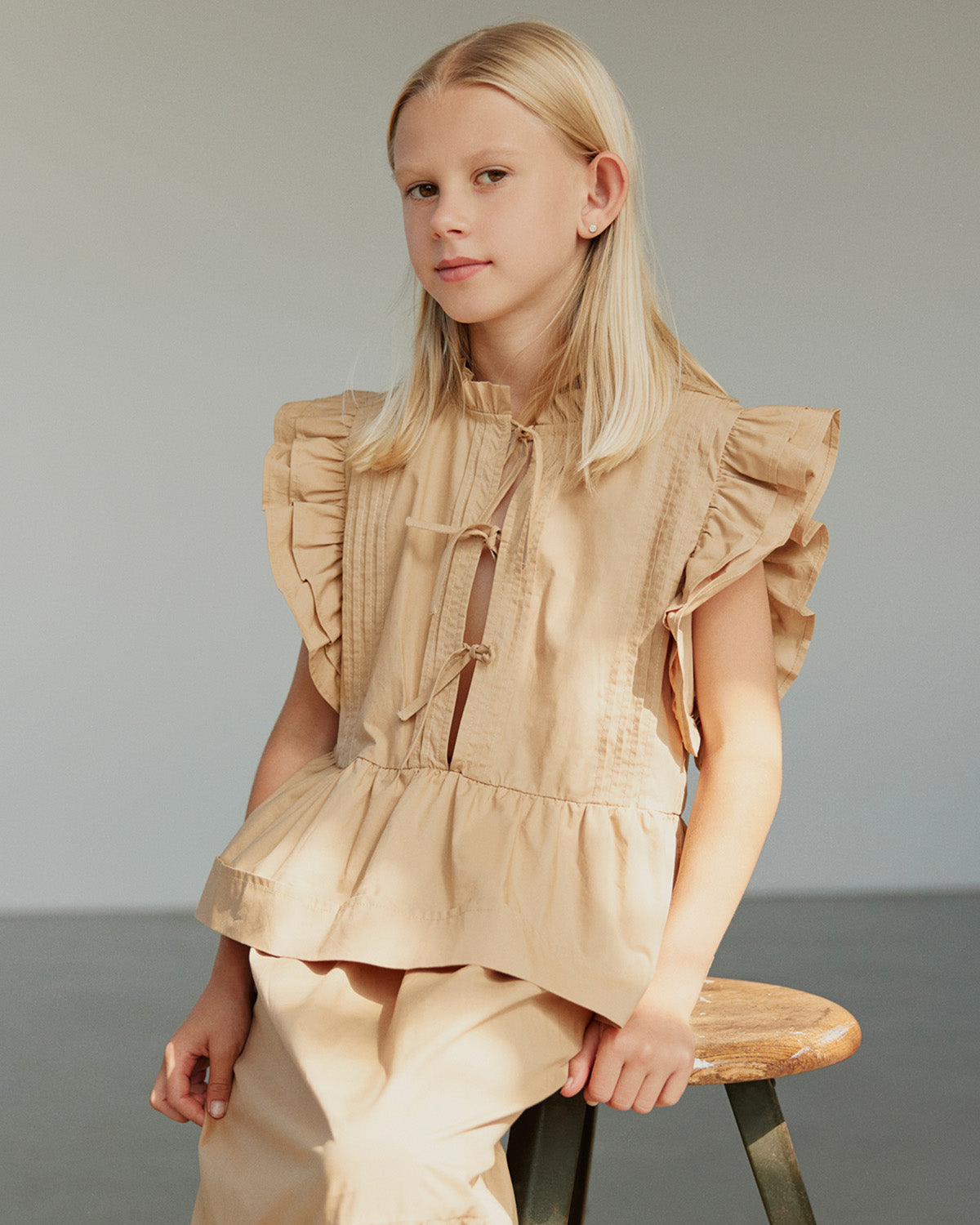 sofie-schnoor-young-juliettesy-top-camel-baumwolle image 2