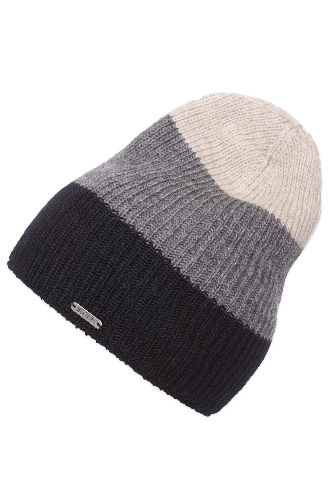 moshiki-candy-amrik-strickbeanie-m-tze-wolle-black-grey image 1