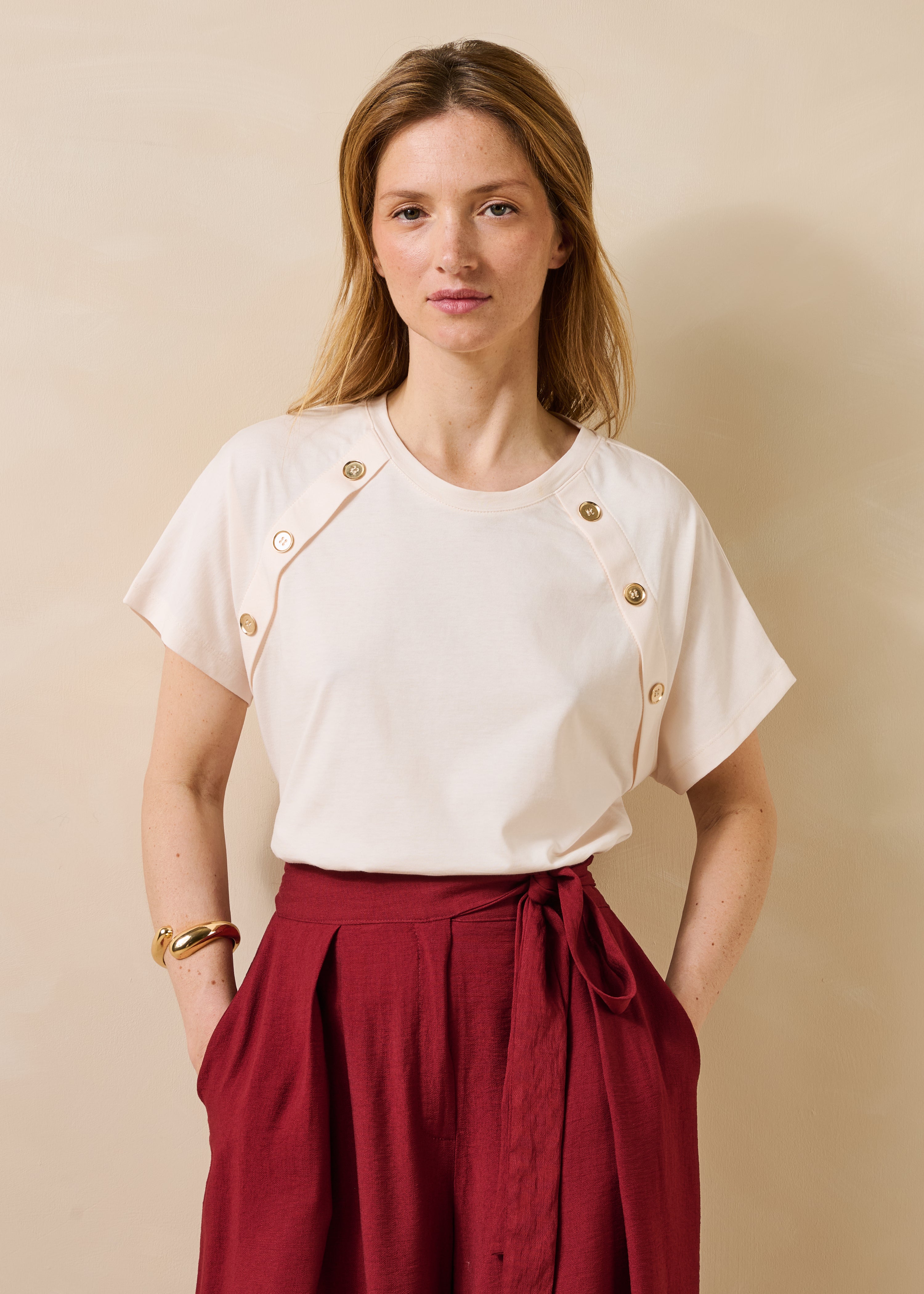 la-f-e-marabout-e-fou-t-shirt-beige-gr-m image 1