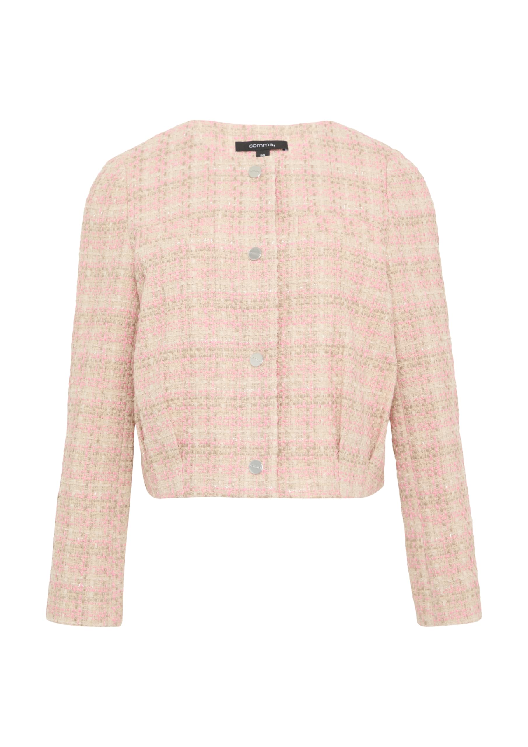 comma-tweed-jacke-boxy-fit-rundhals image 4