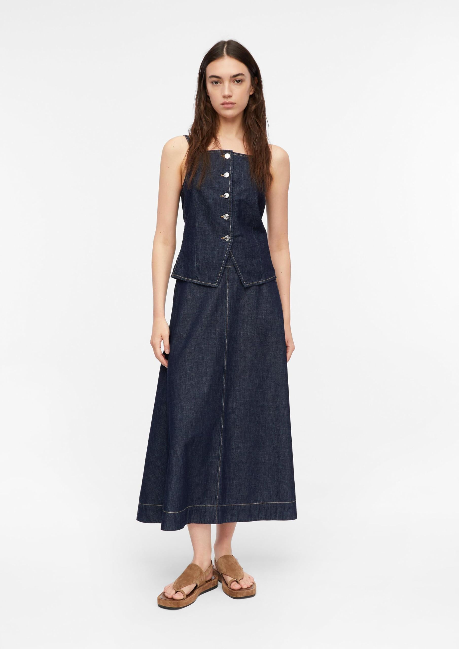 comma-skirts-jeansrock-a-linie-midi-denim-gr-34 image 6