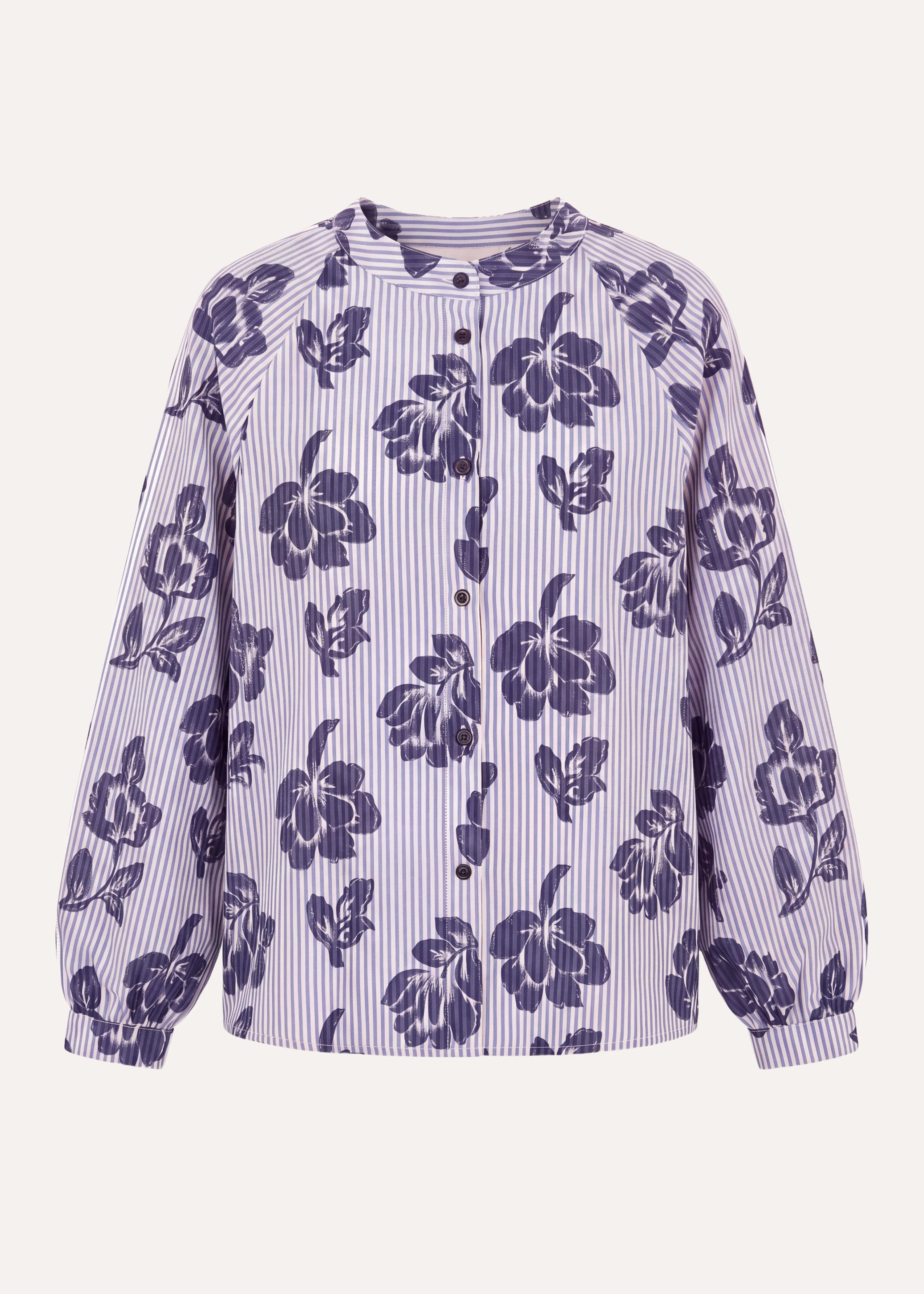 la-f-e-marabout-e-elvia-bluse-blau-gestreift-jacquard image 6