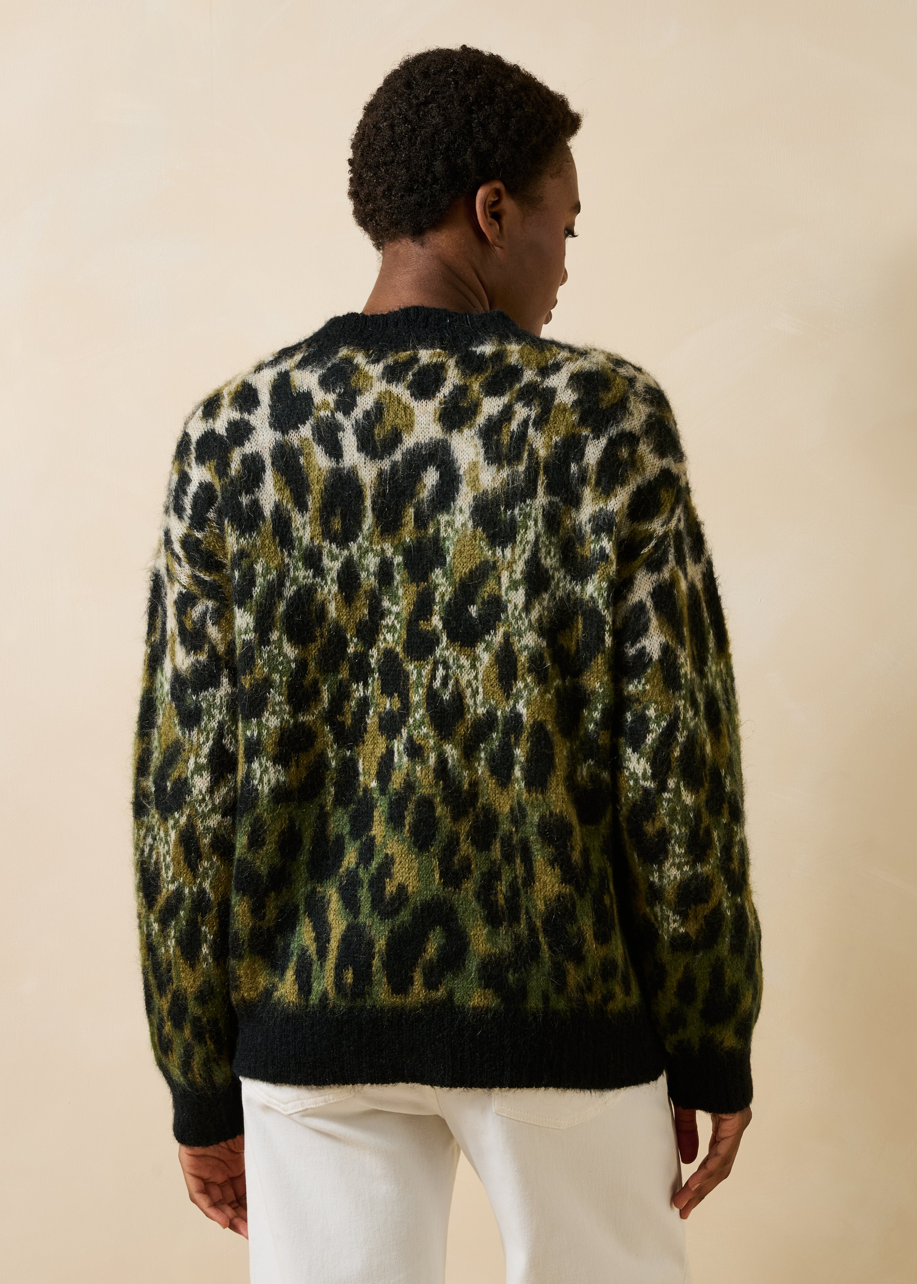 la-f-e-marabout-e-groove-strickjacke-kaki-mohair-animal image 3