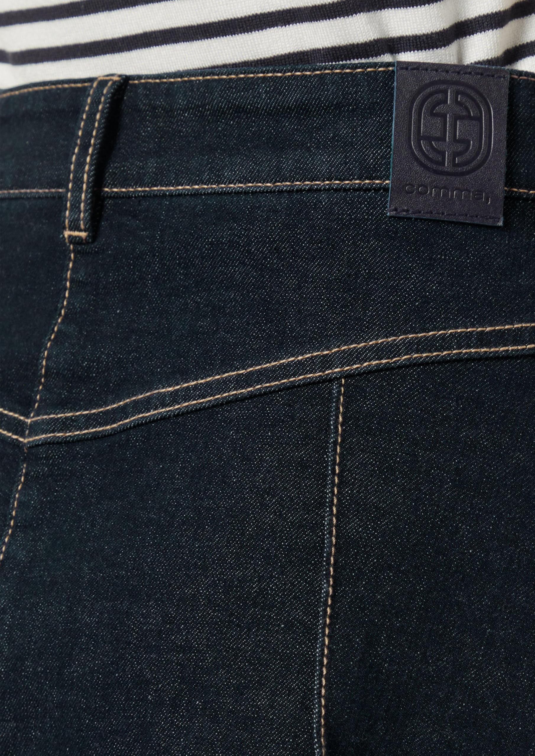 comma-midirock-aus-elastischem-denim-rock-gr-e-38-midi image 4