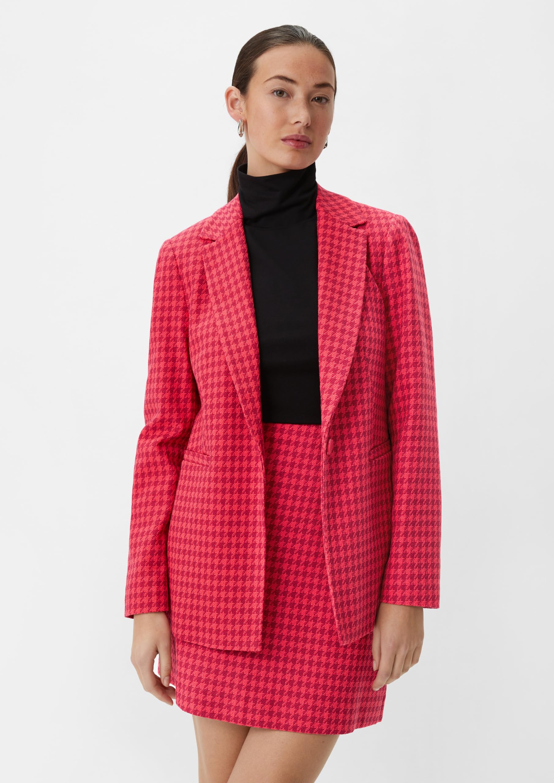 comma-dobby-blazer-hahnentritt-muster-blazer image 5