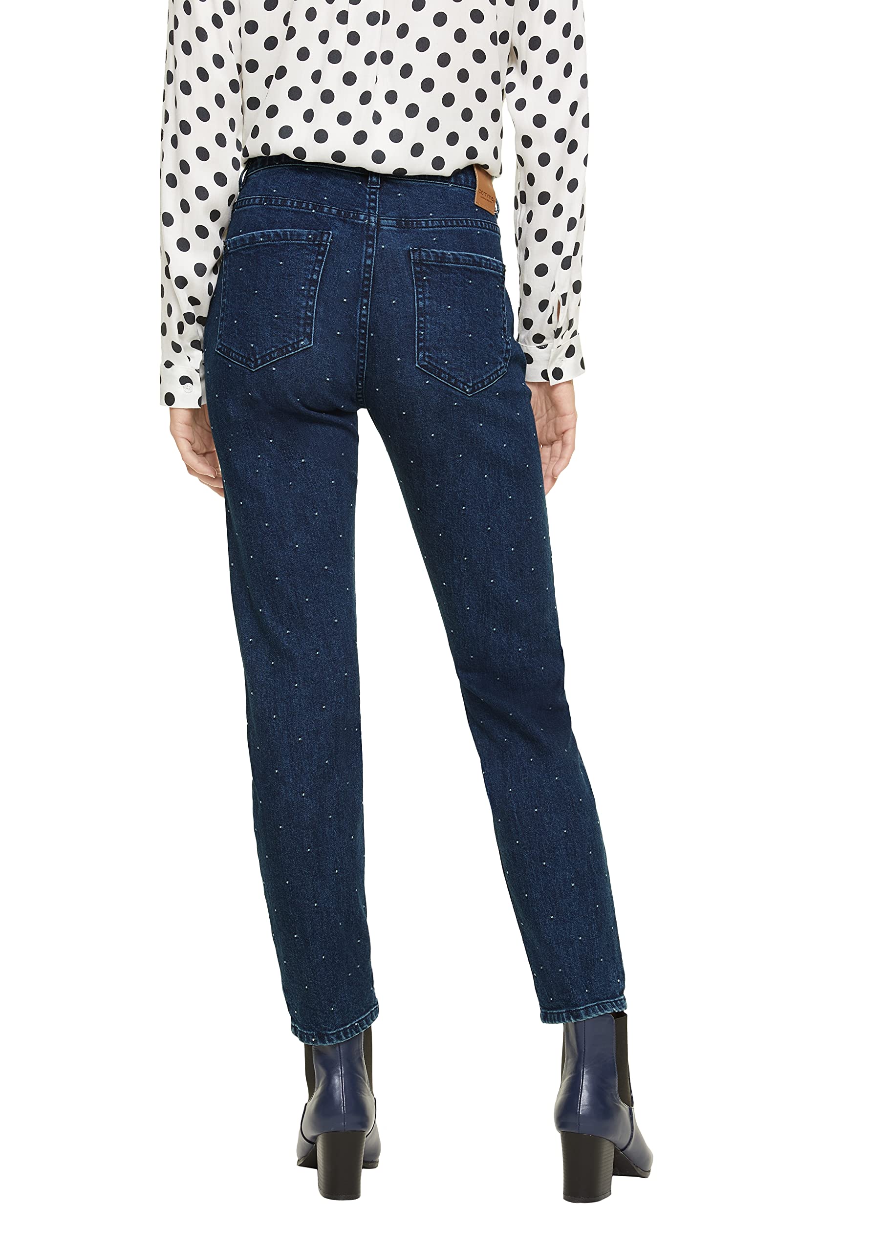 comma-jeans-slim-gr-38-mittlere-waschung-stick-punkte image 6