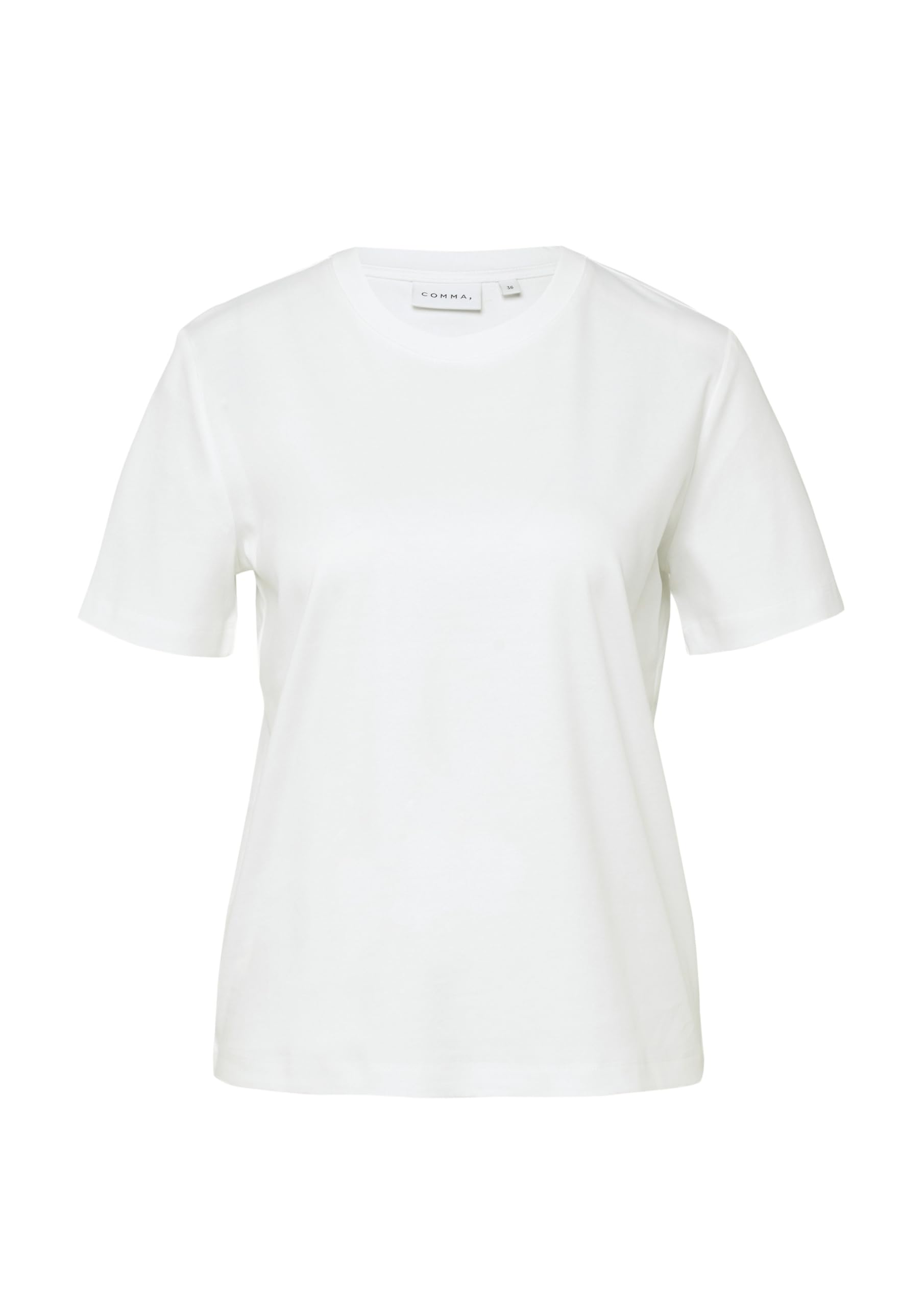 comma-tops-baumwoll-t-shirt-gr-40-kurzarm-basic image 4